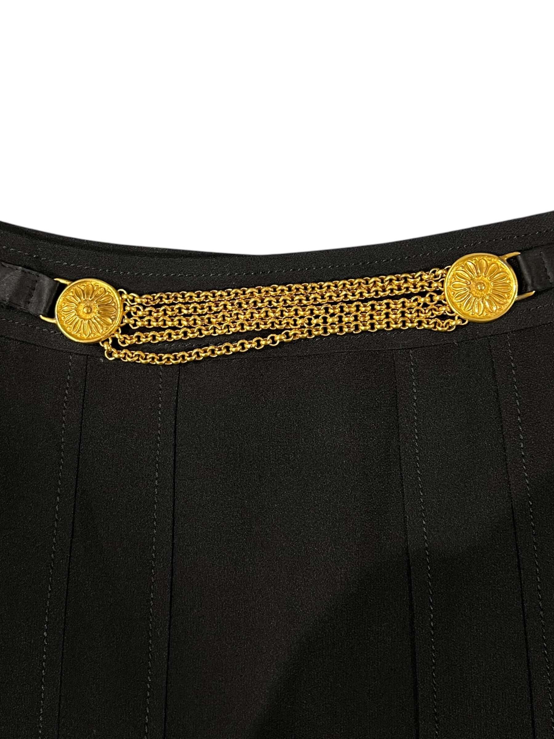Céline - Robe Jupe avec chaîne doré T40