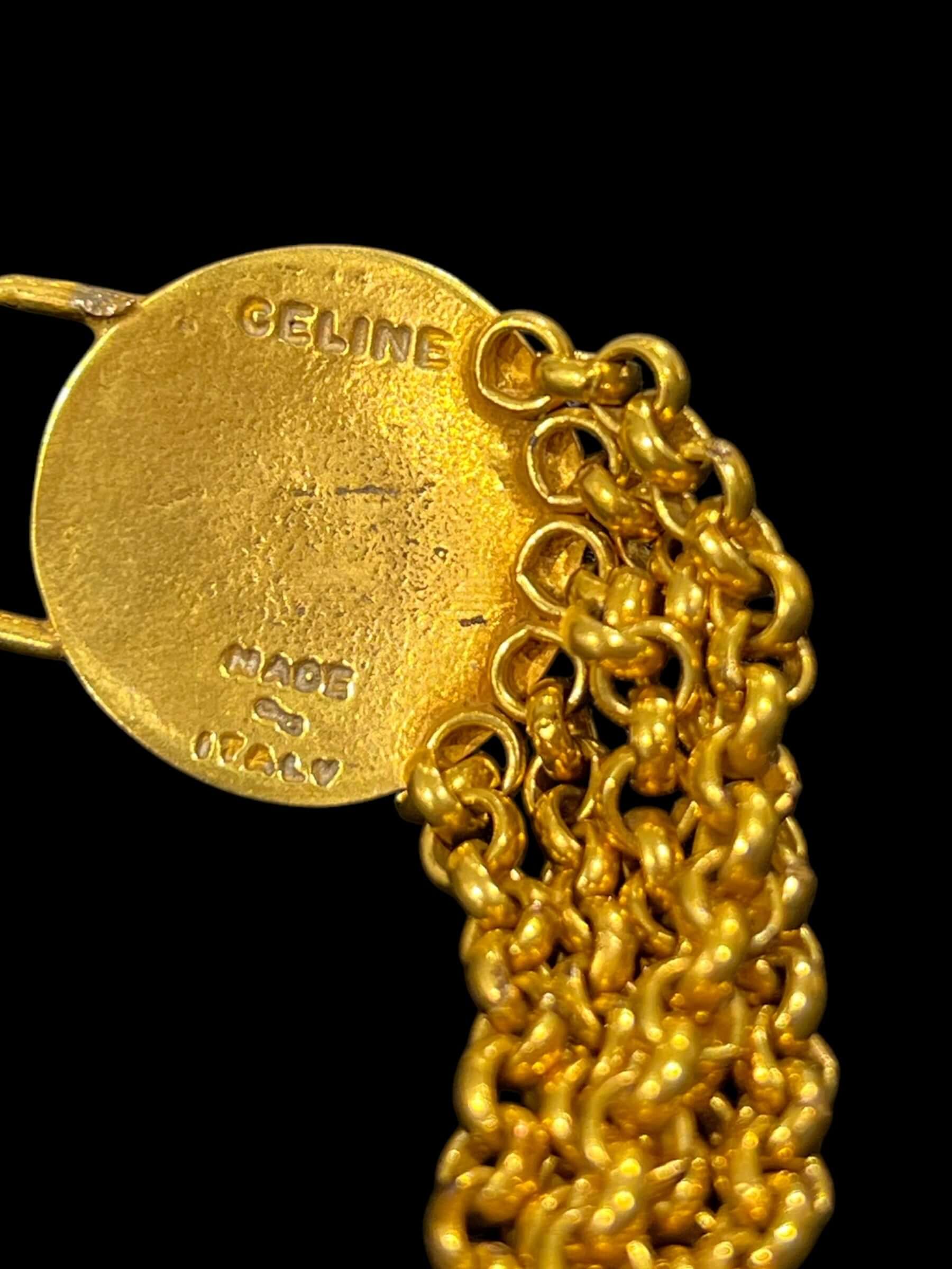 Céline - Robe Jupe avec chaîne doré T40