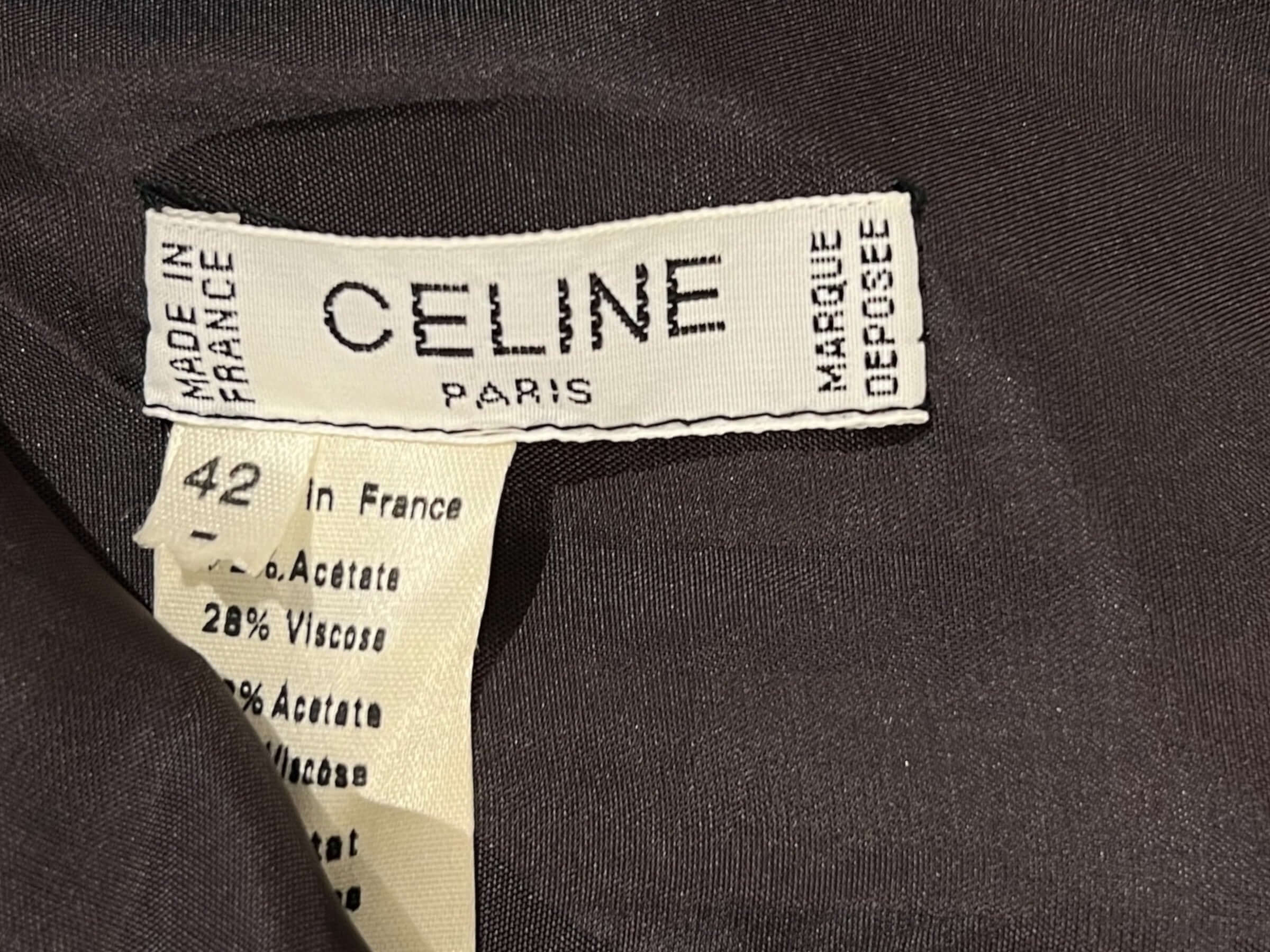Céline - Robe Jupe avec chaîne doré T40