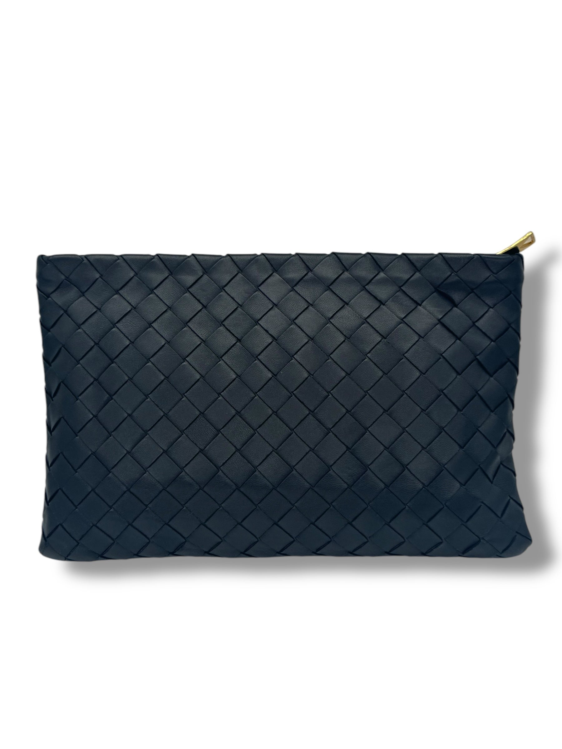 Bottega Veneta - Petite Pochette tressée noir