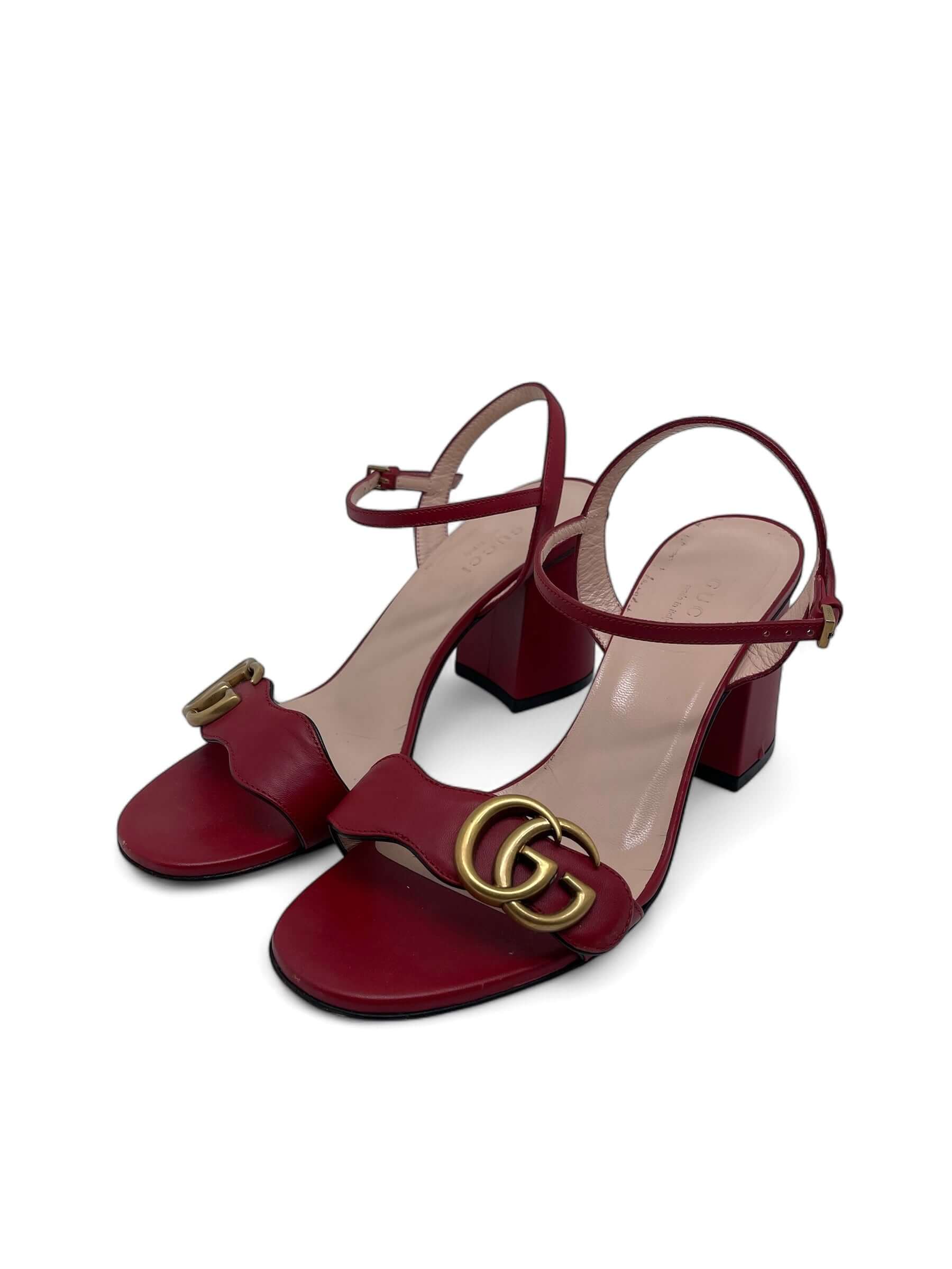 Gucci - Sandales à talon Marmont T36