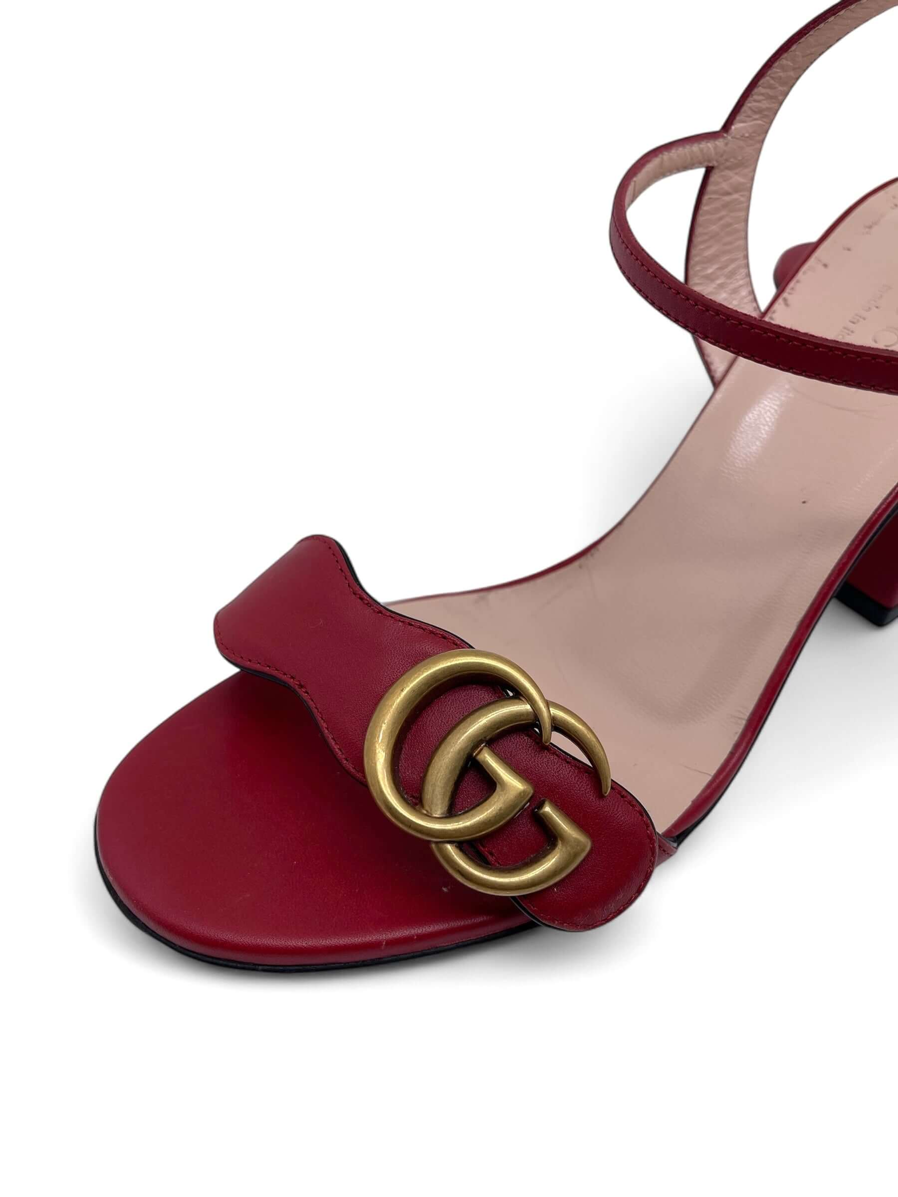 Gucci - Sandales à talon Marmont T36
