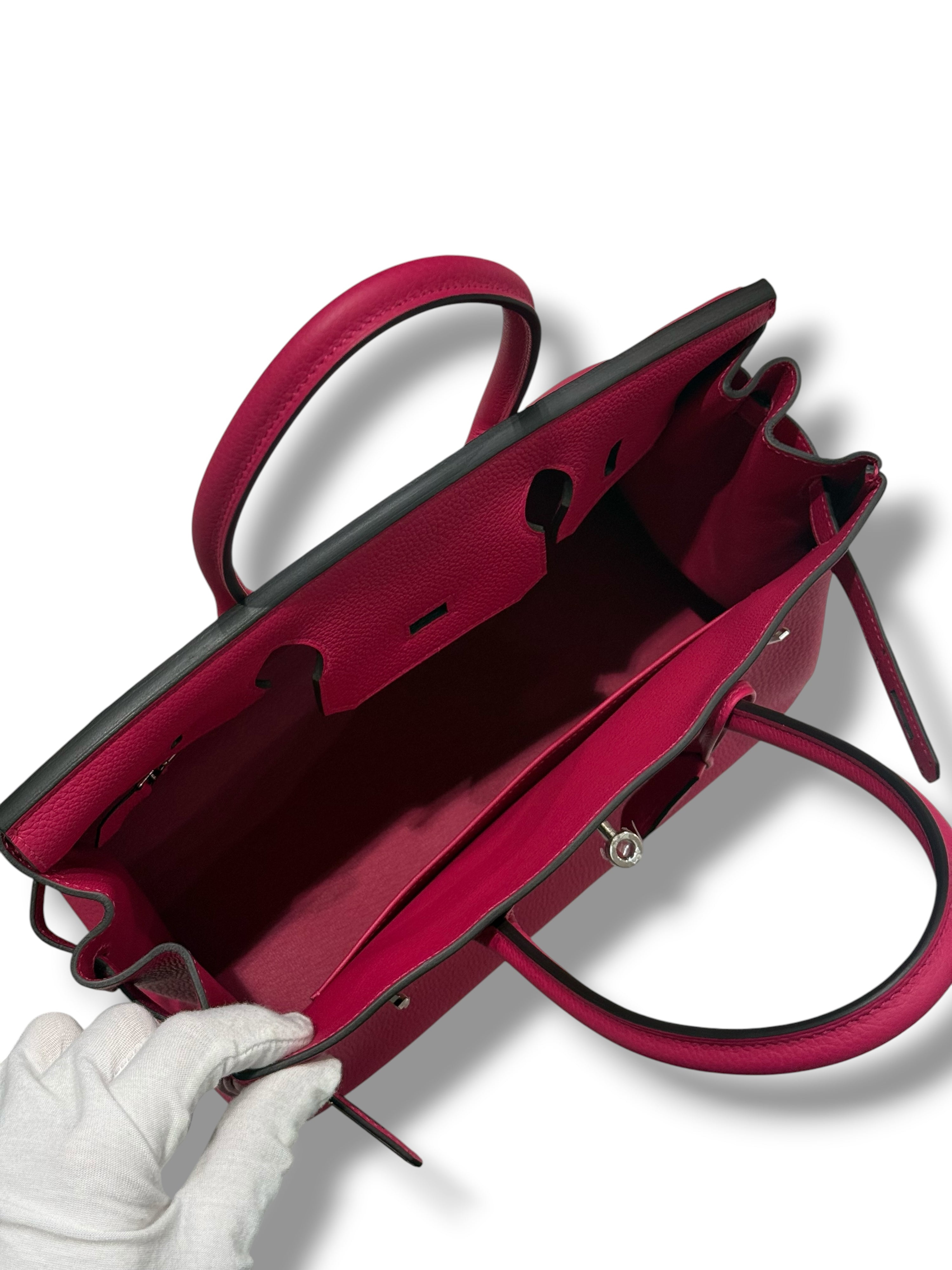 Hermès - Sac Birkin 30 Rose Mexico PHW