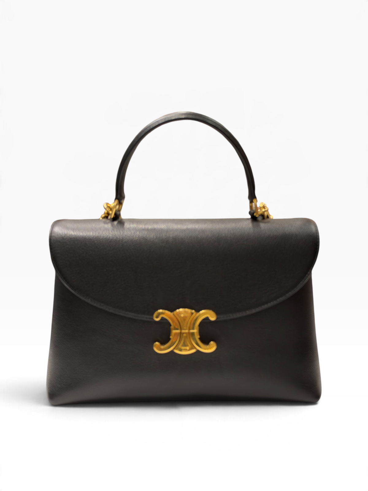 Céline / sac nano triomphe cuir noir