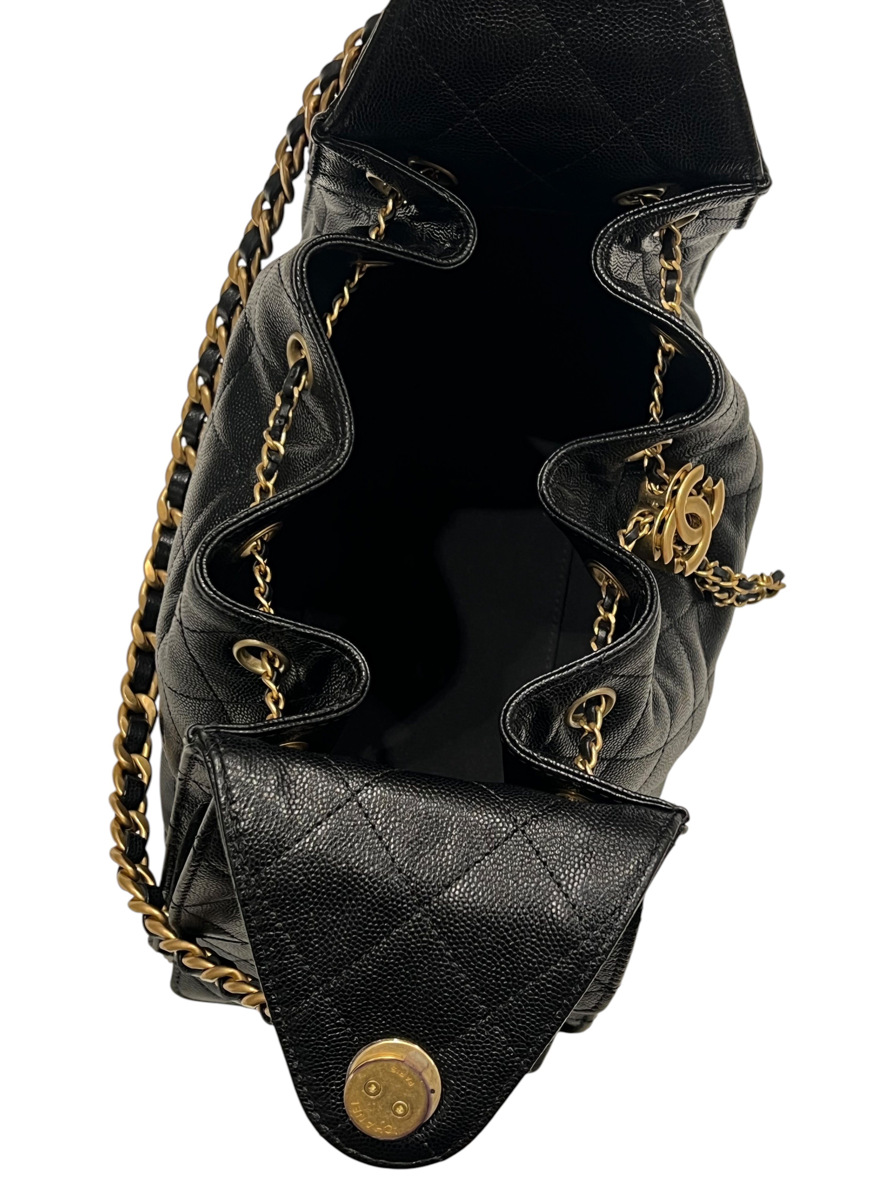 Chanel - sac 25 small cuir noir