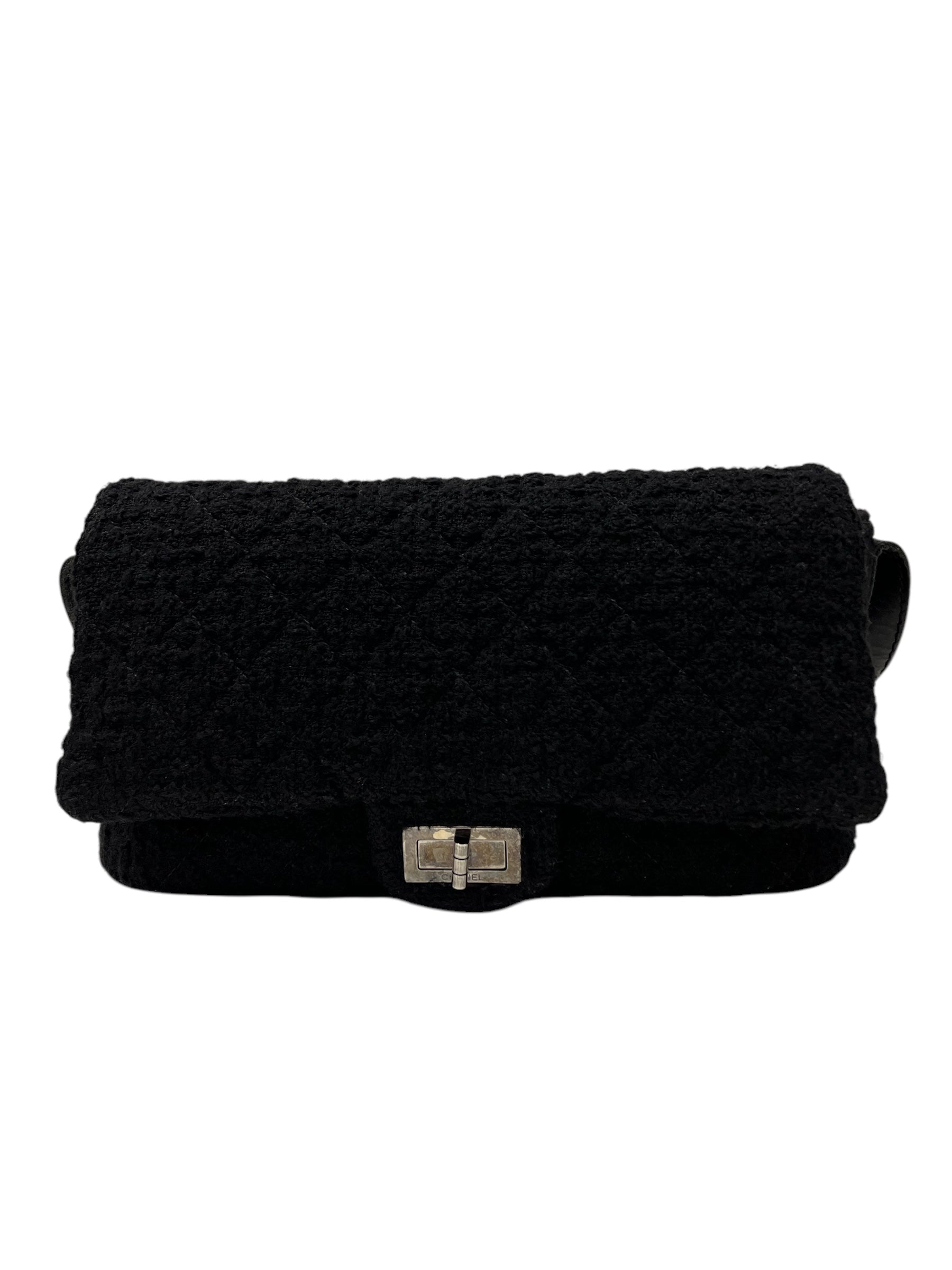 Chanel - 2.55 in tweed with shoulder strap