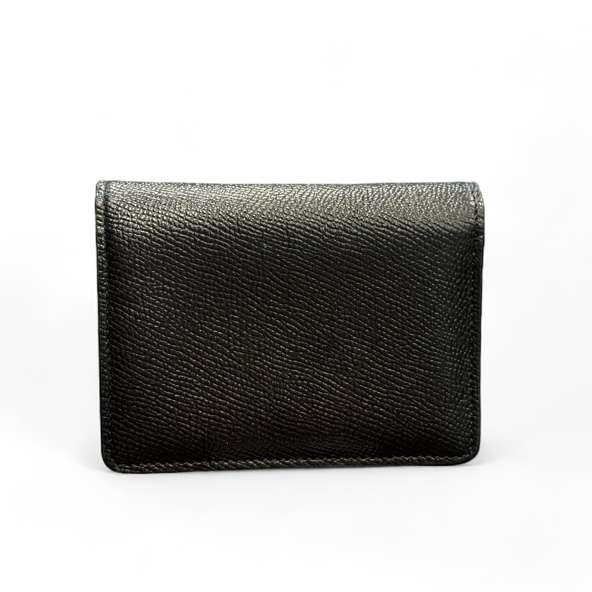 Dolce & Gabbana - Porte monnaie noir en cuir