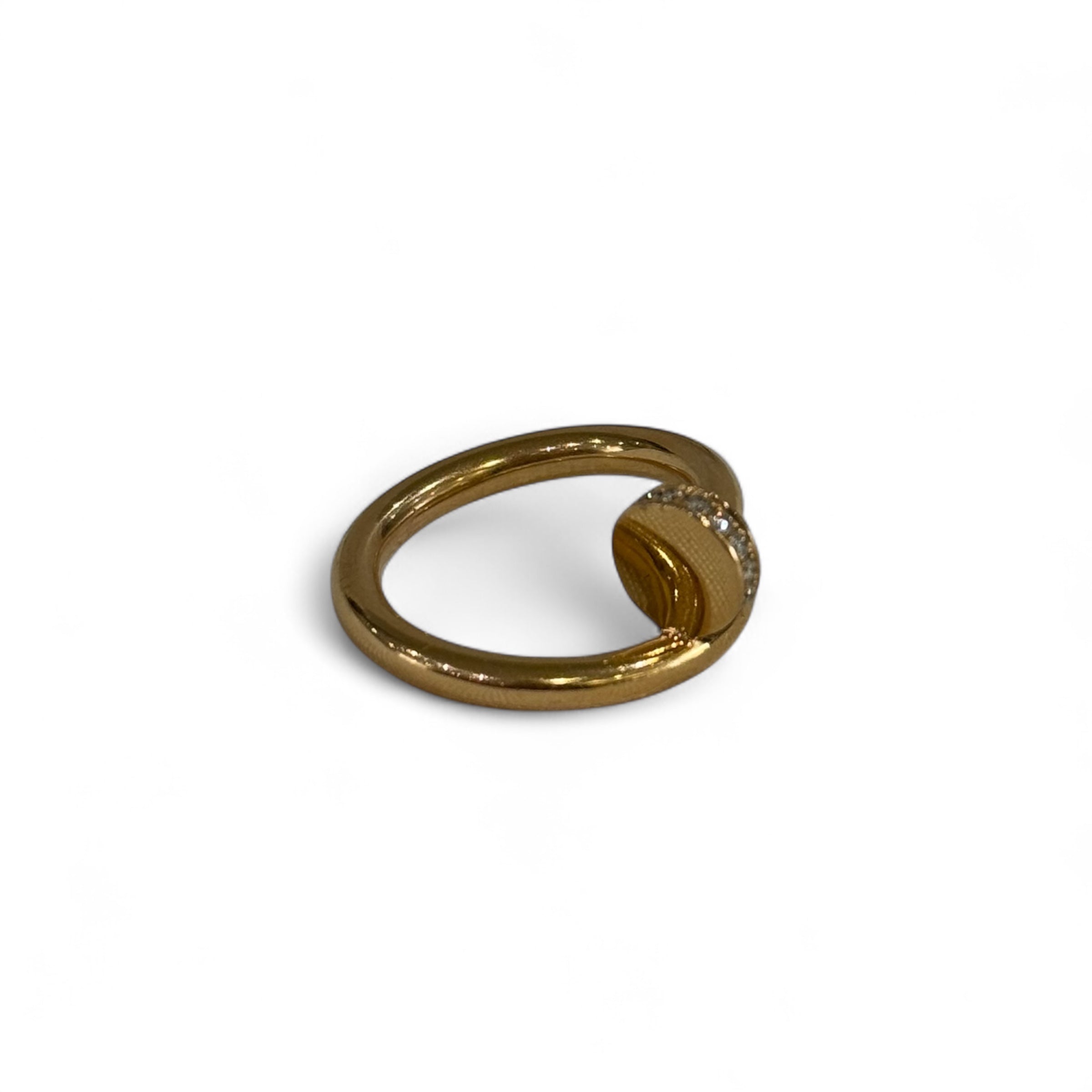 Cartier - Juste un Clou classic model ring with diamonds, size 49