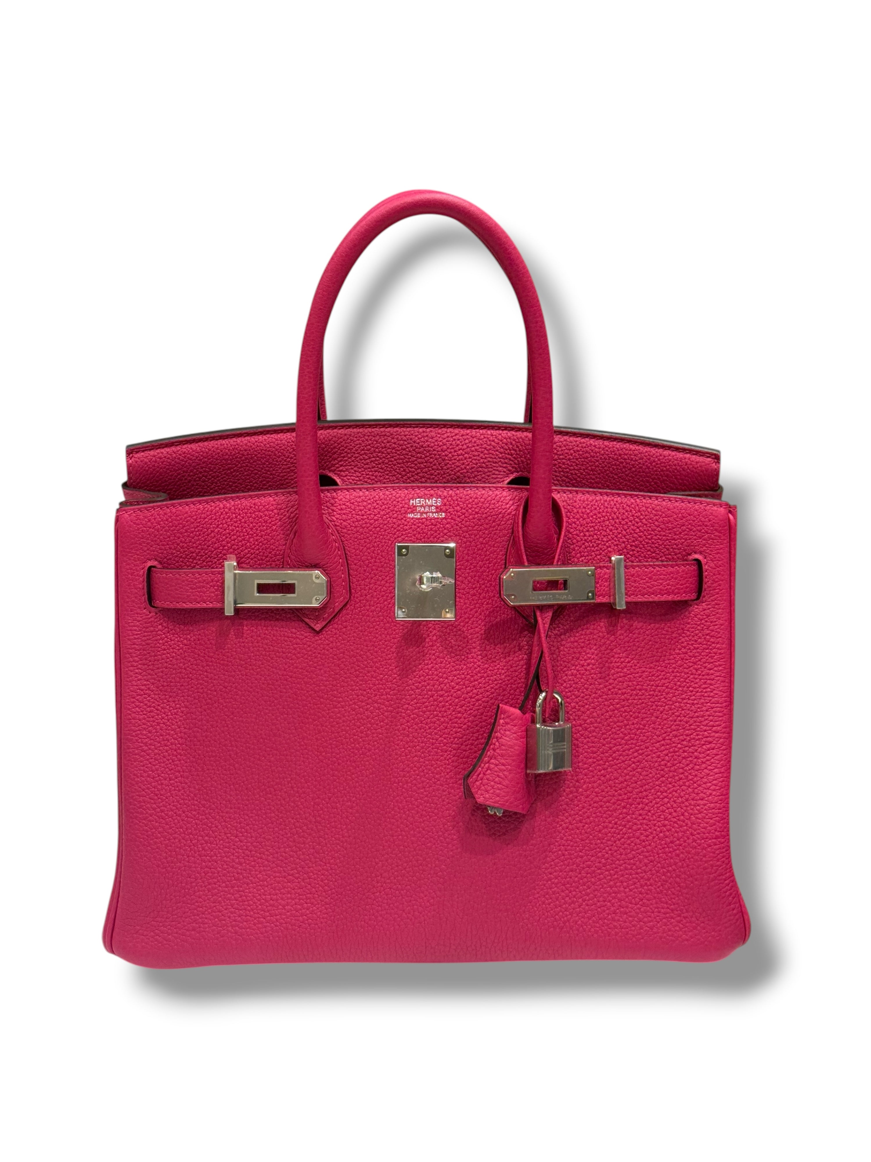 Hermès - Sac Birkin 30 Rose Mexico PHW
