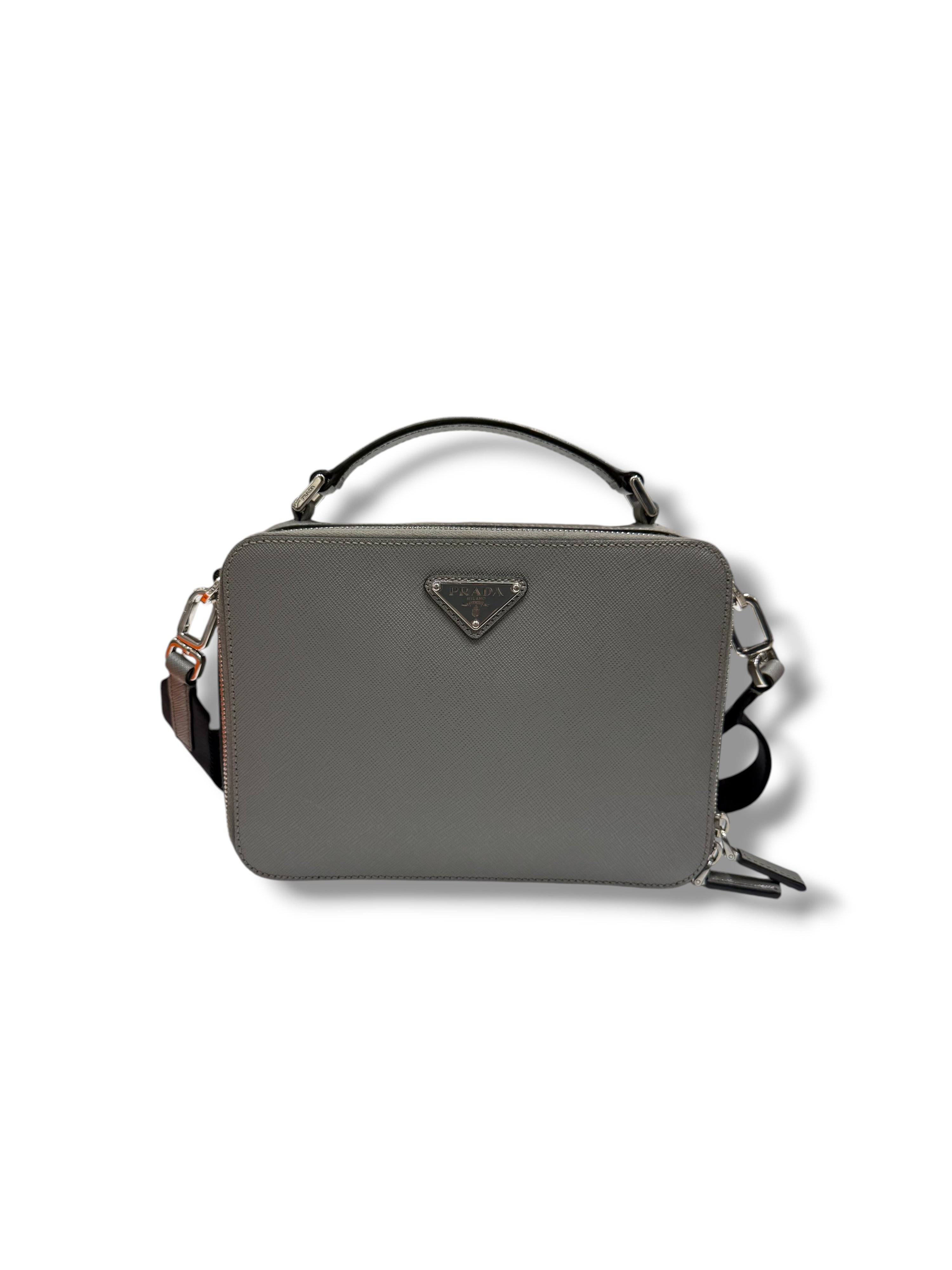 Prada – Brique-Tasche in Marmor-Grau