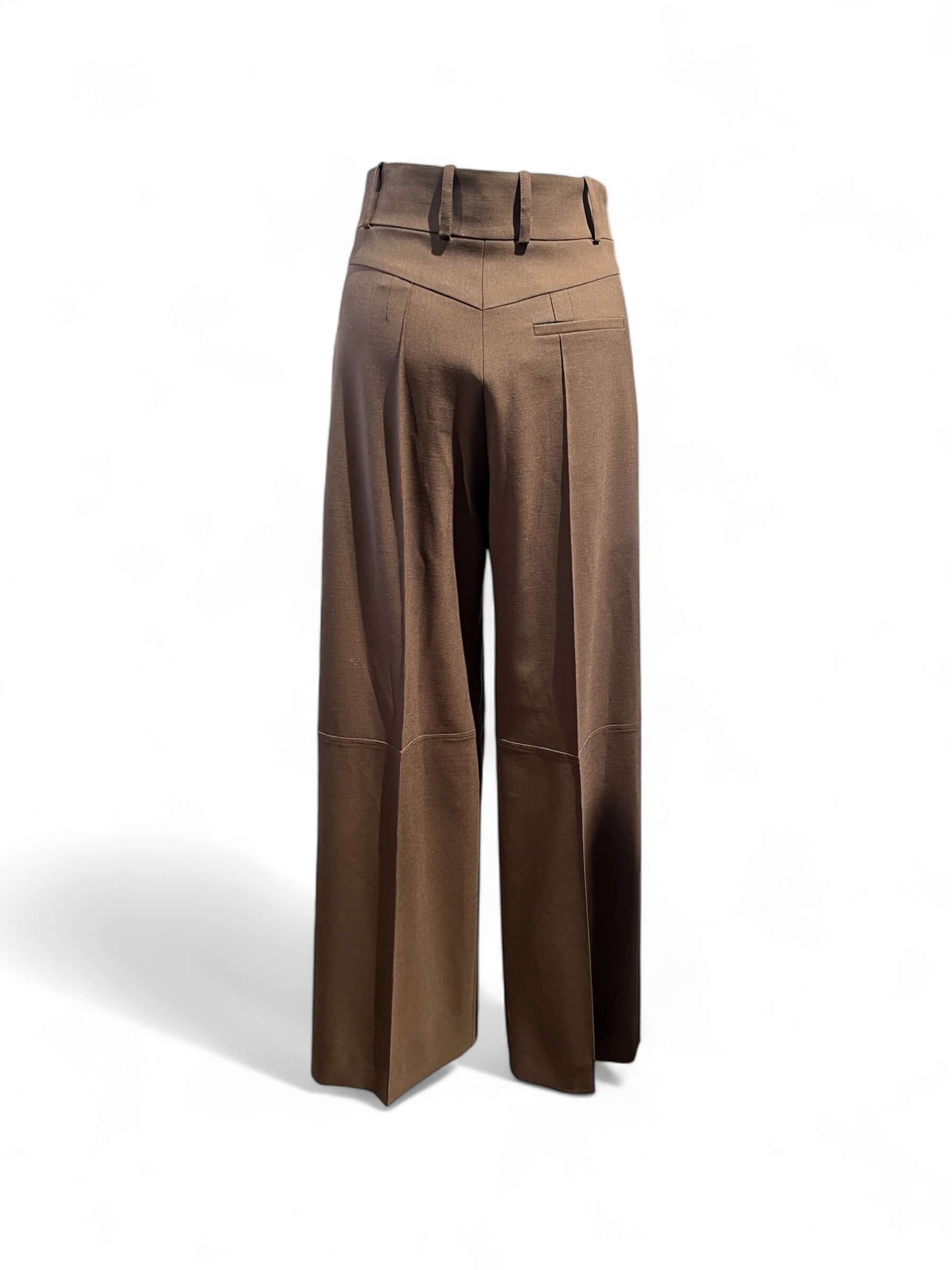 Chloé - Pantalon droit marron T34