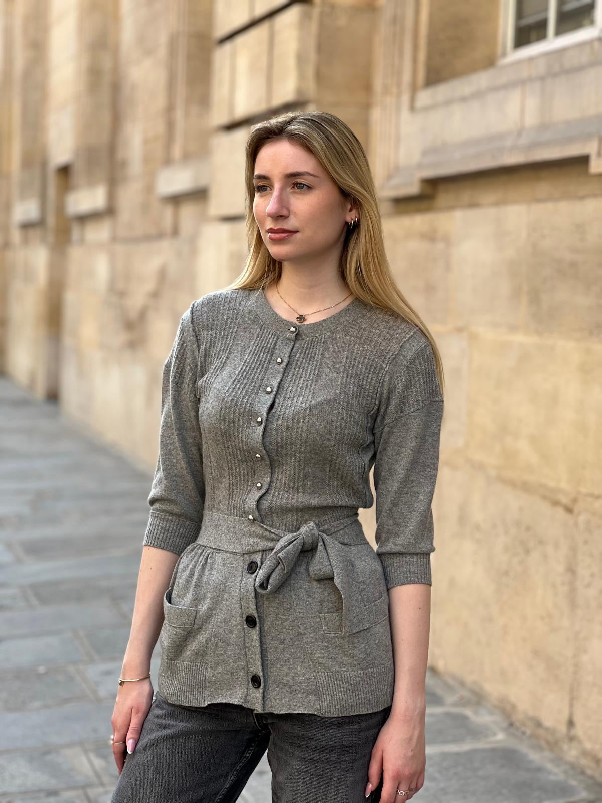 Louis Vuitton - Cardigan grigio TM