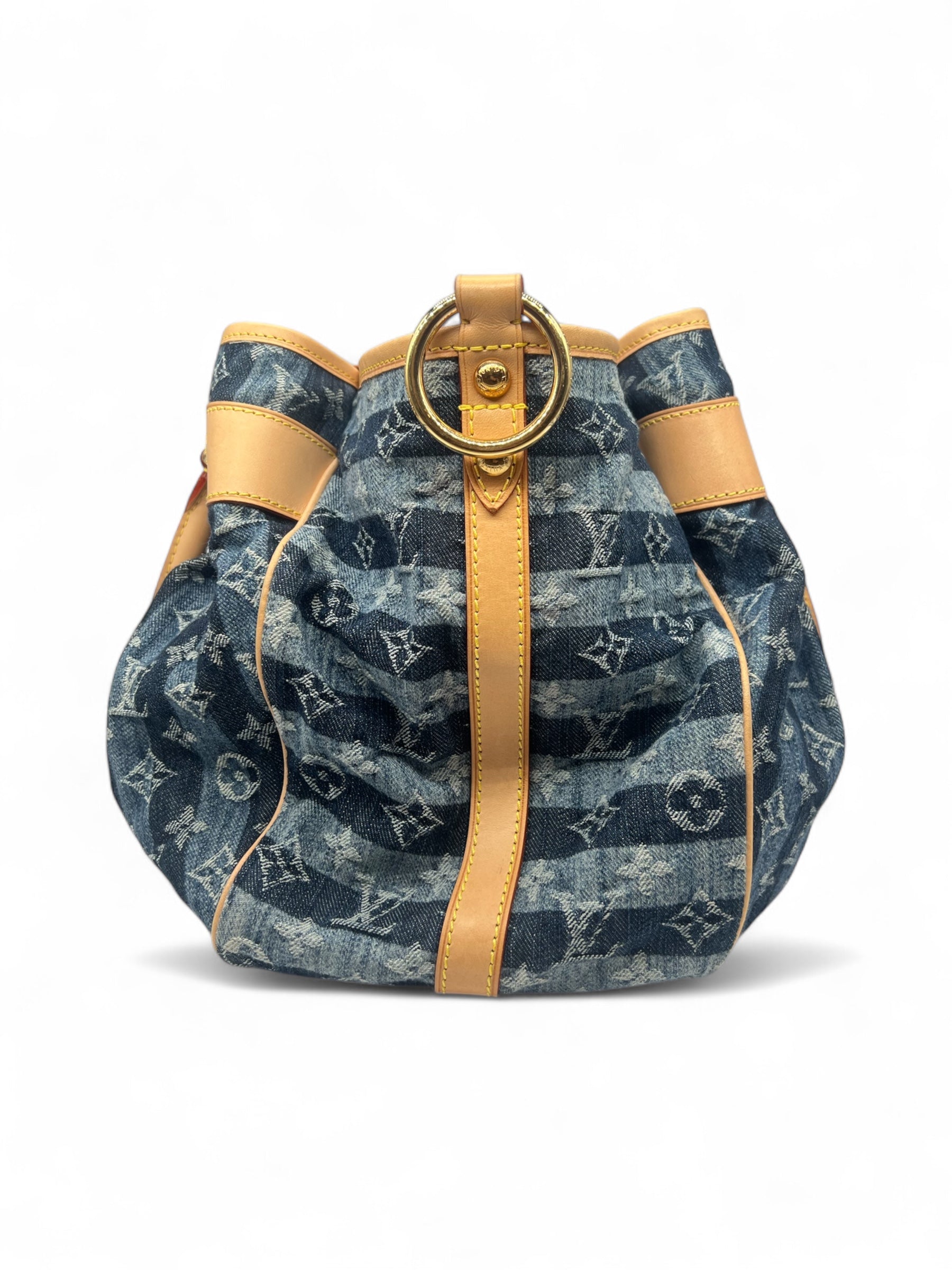 Louis Vuitton - Sac Cabas Rayé GM Denim