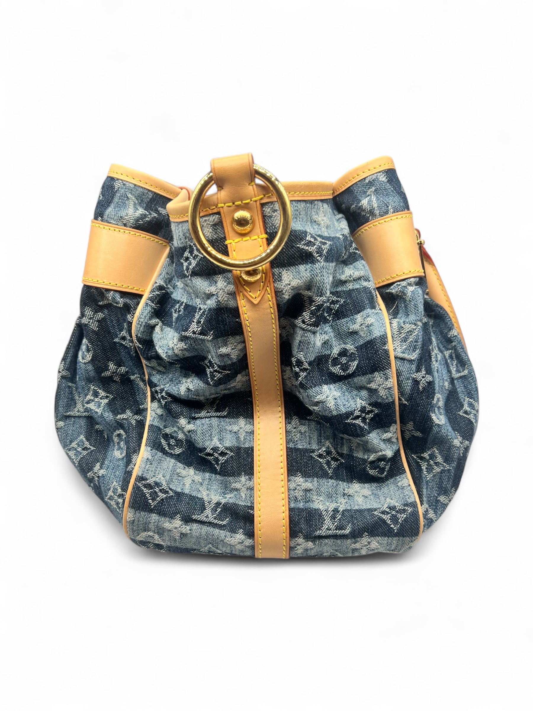 Louis Vuitton - Sac Cabas Rayé GM Denim