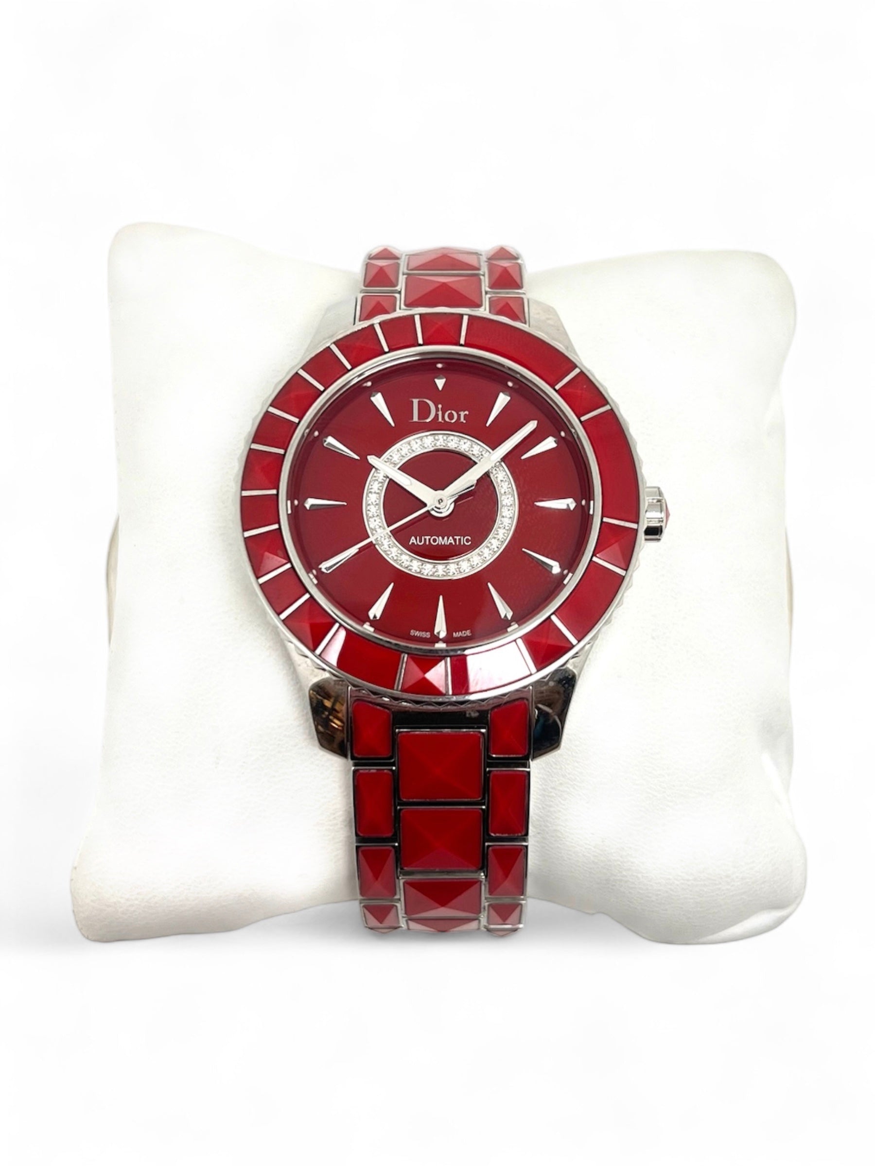 Dior - Montre Christal rouge automatique