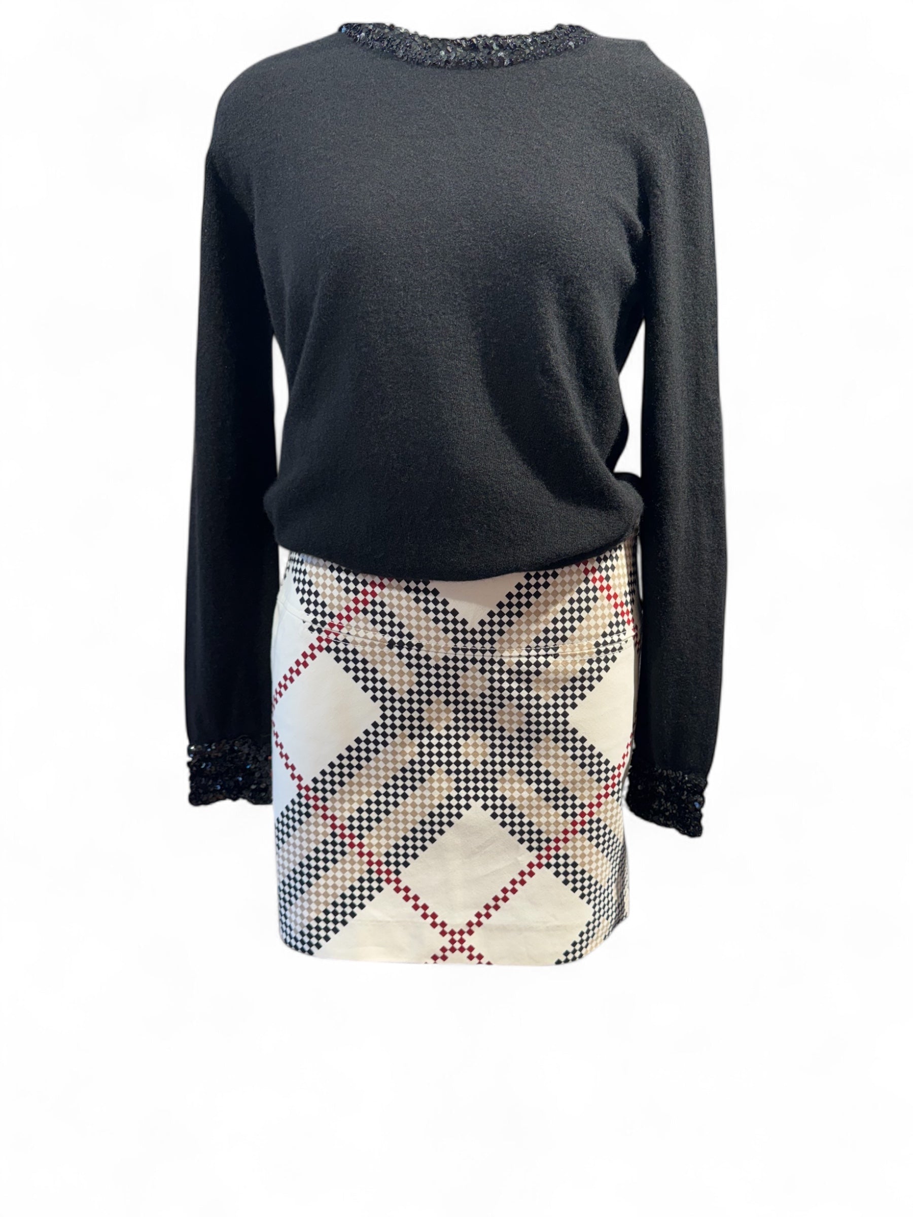 Burberry - Jupe motif nova check T38