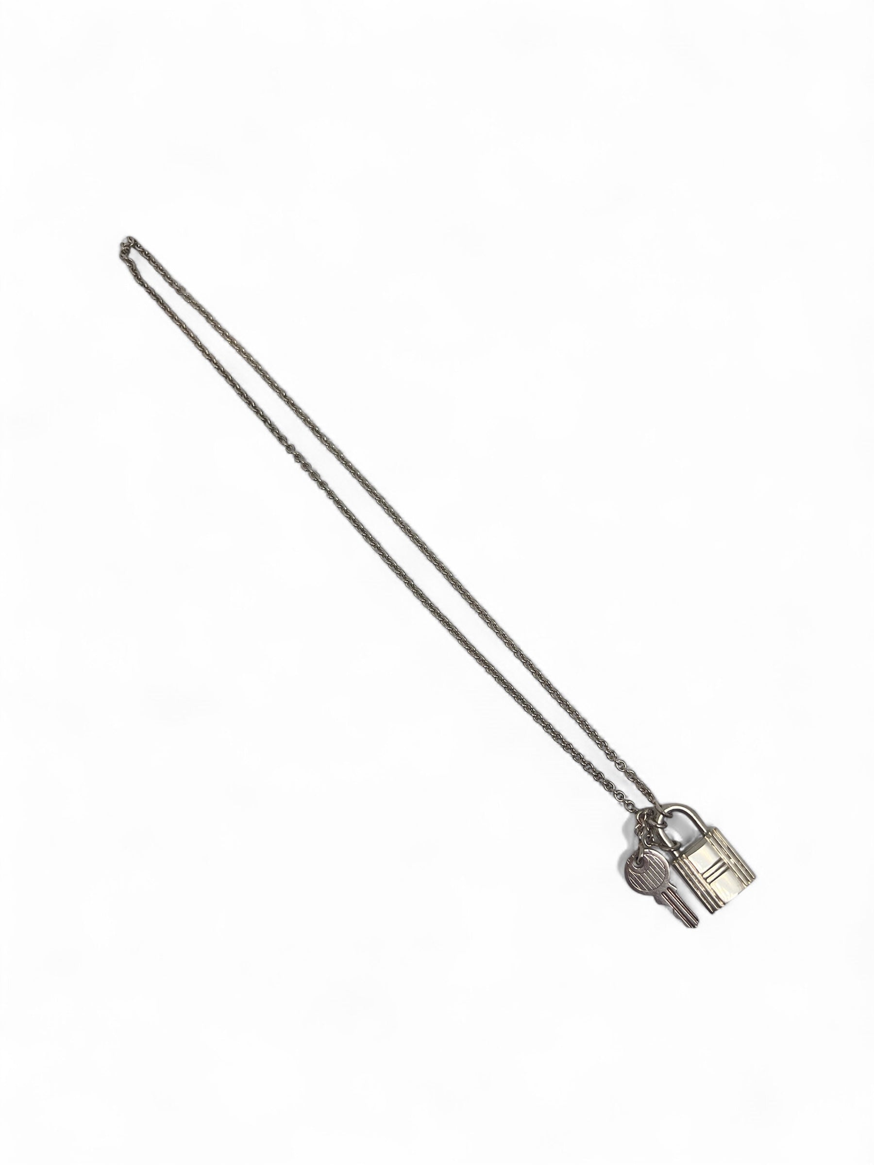 Hermès - Pendentif cadenas en argent