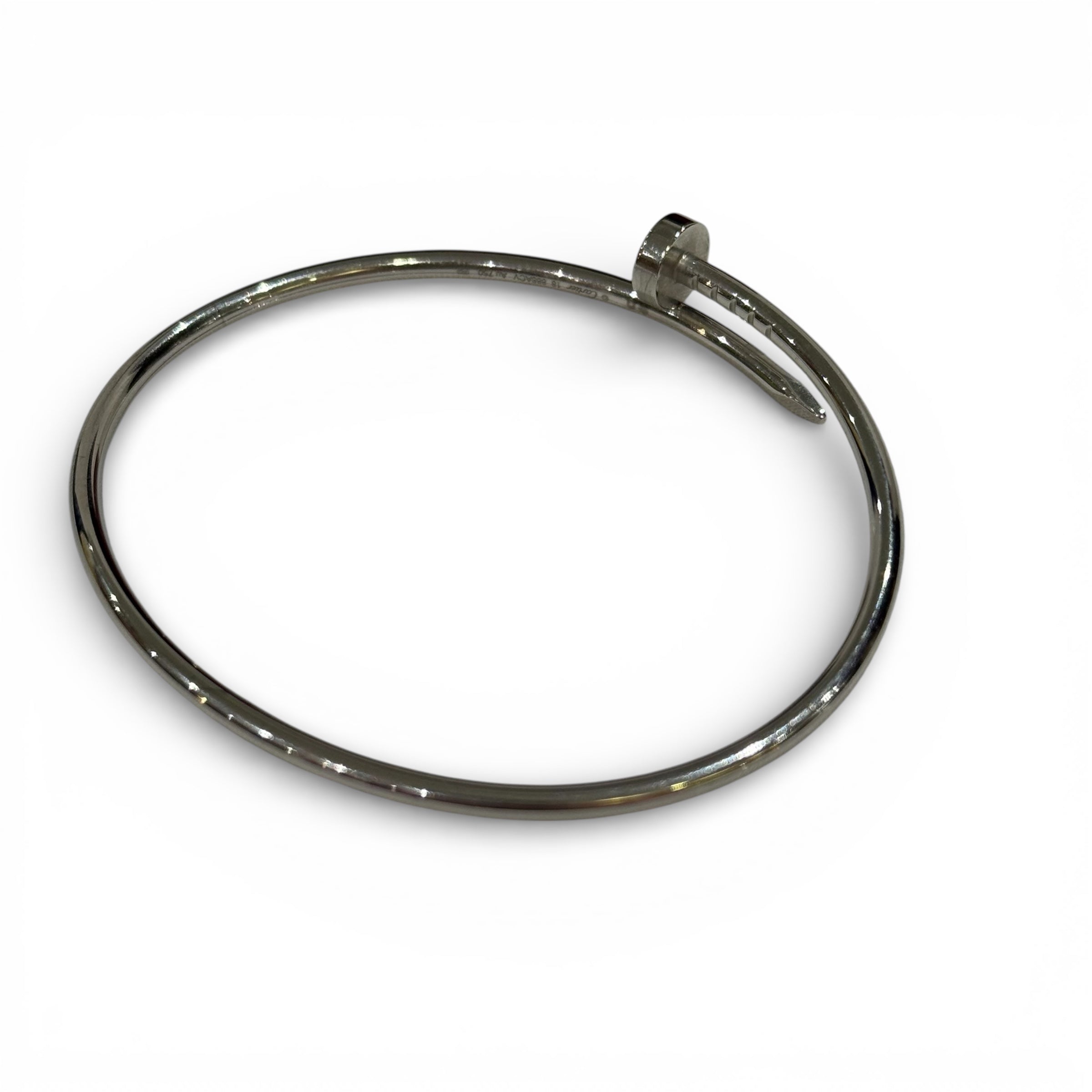 Cartier - Bracelet Clou Or gris T.18