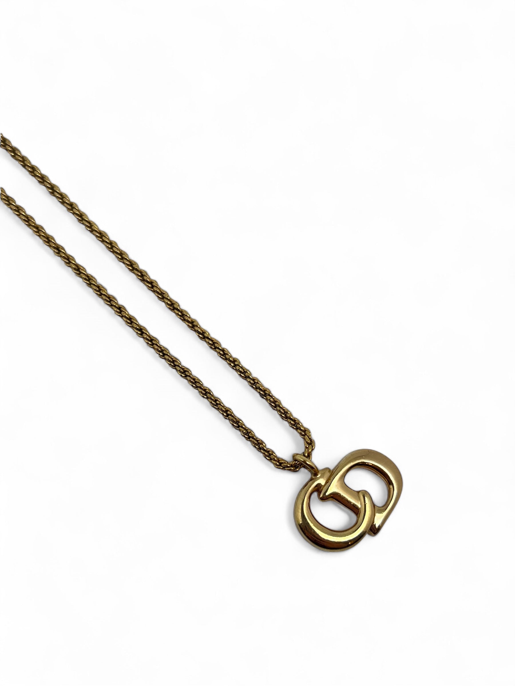 Christian Dior - Pendentif fantaisie doré