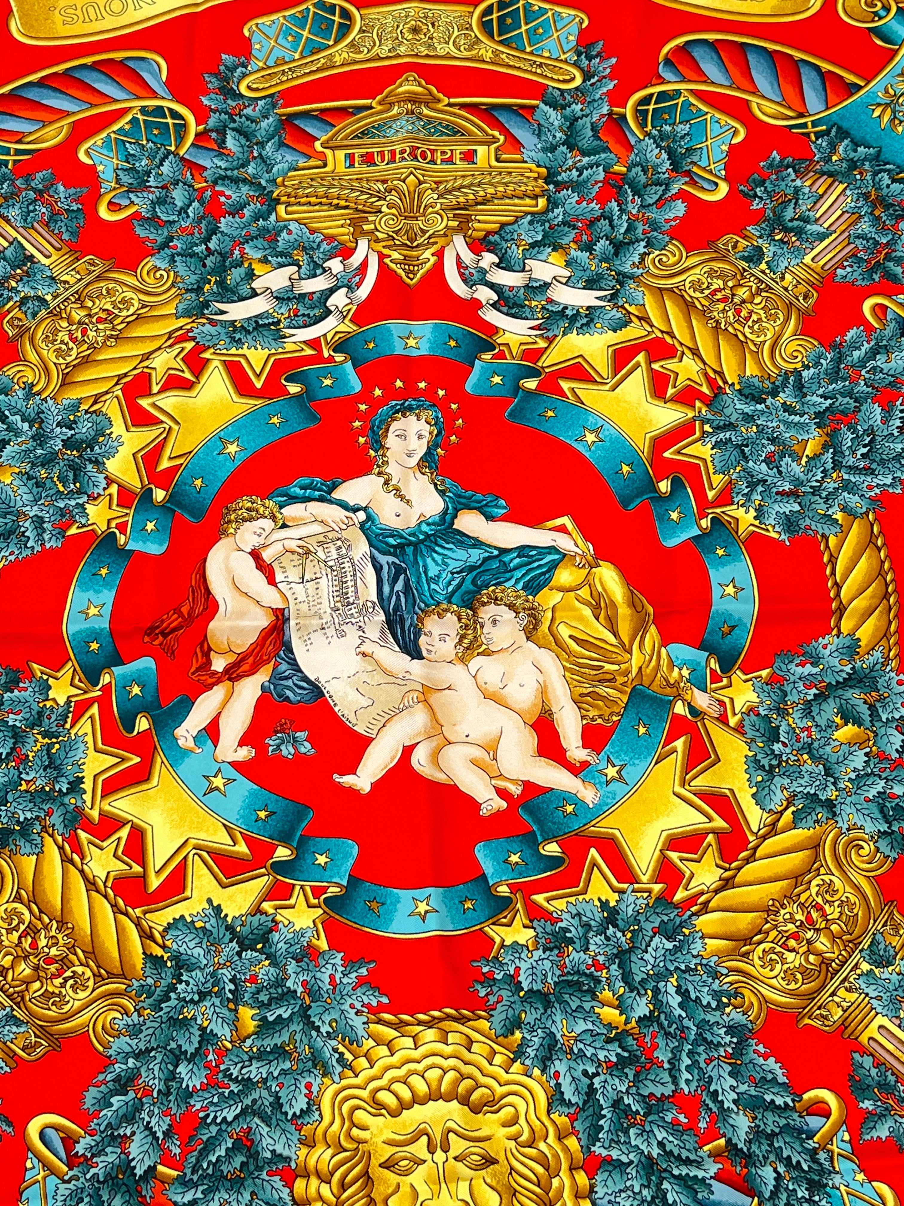 Hermès - Carré 90 « Europe »