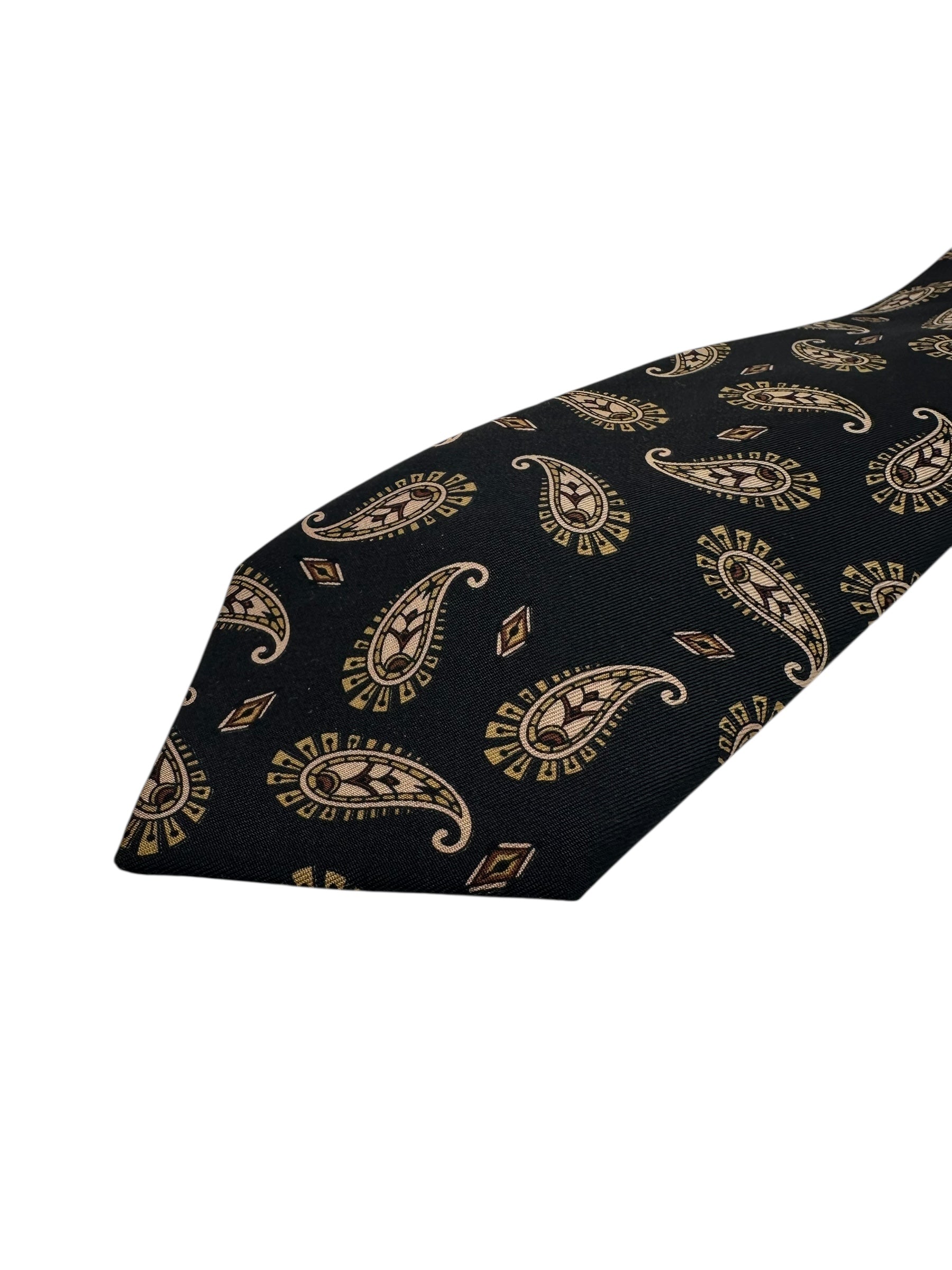 Chanel - Cravate noire à motifs