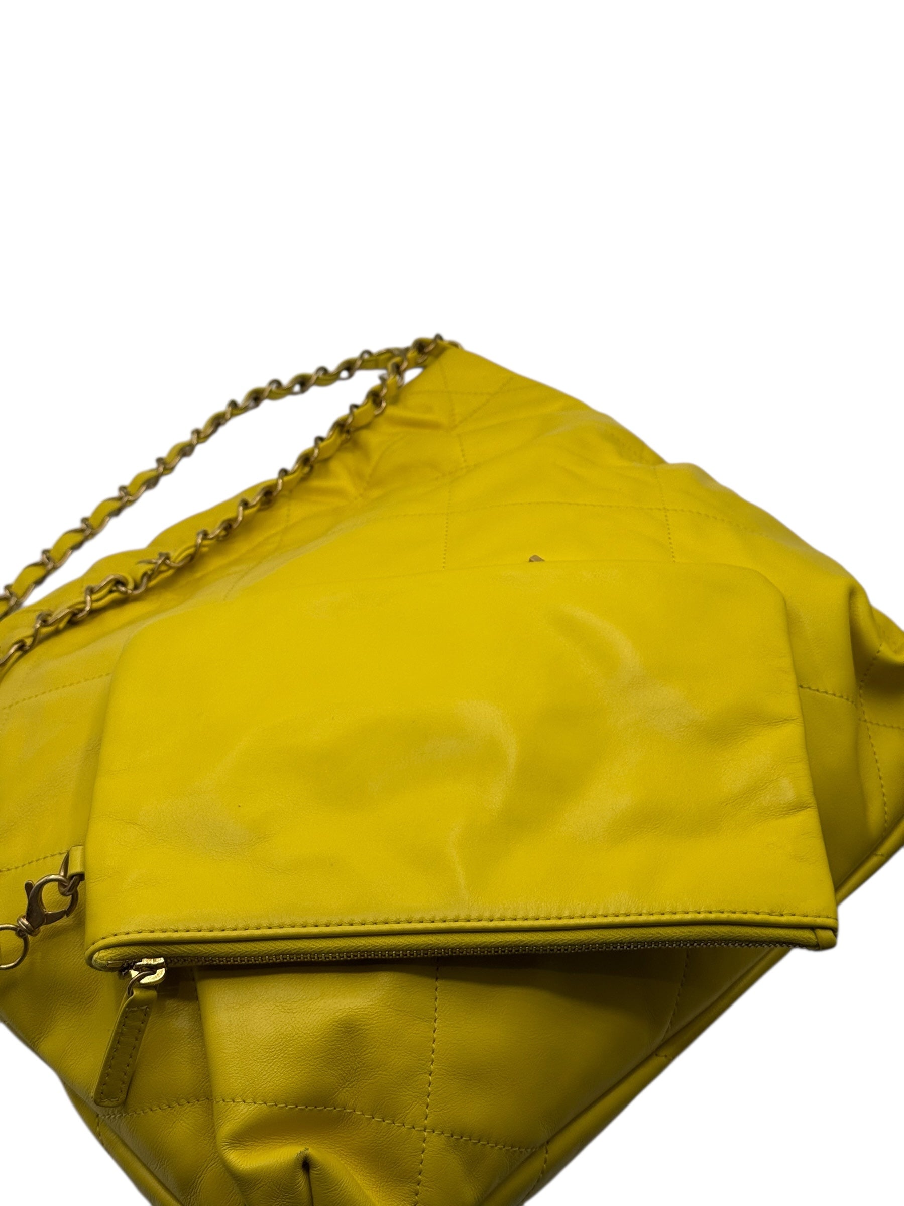 Chanel - Sac 22 jaune small