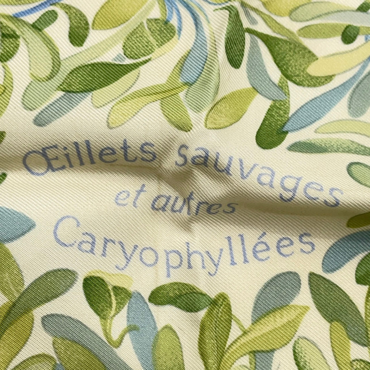 Hermès - Carré 90 « Oeillets sauvages et autres Caryophyllé