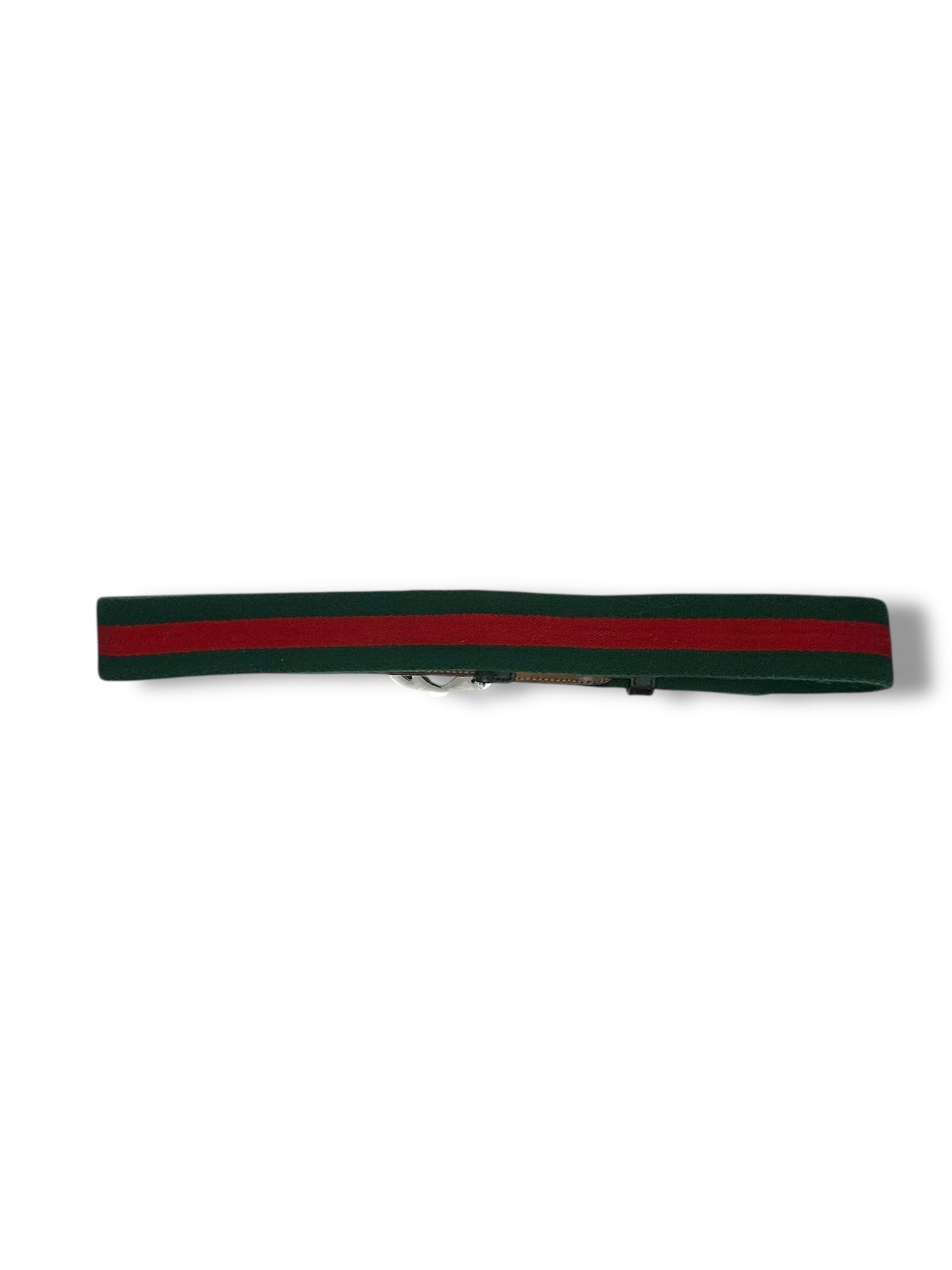 Gucci - Ceinture Buckle vert et rouge T85
