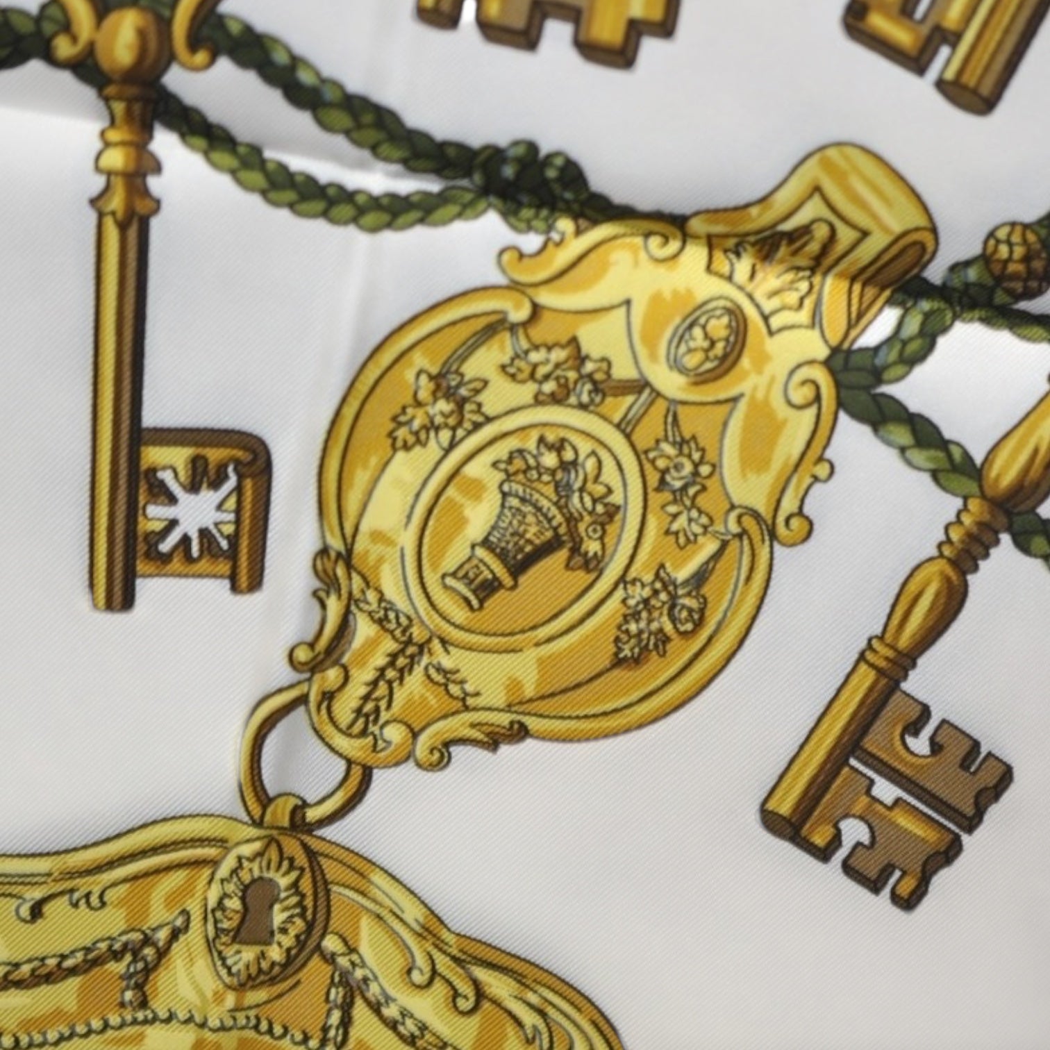 Hermès - Carré 90 « Les Clés » Bordeaux