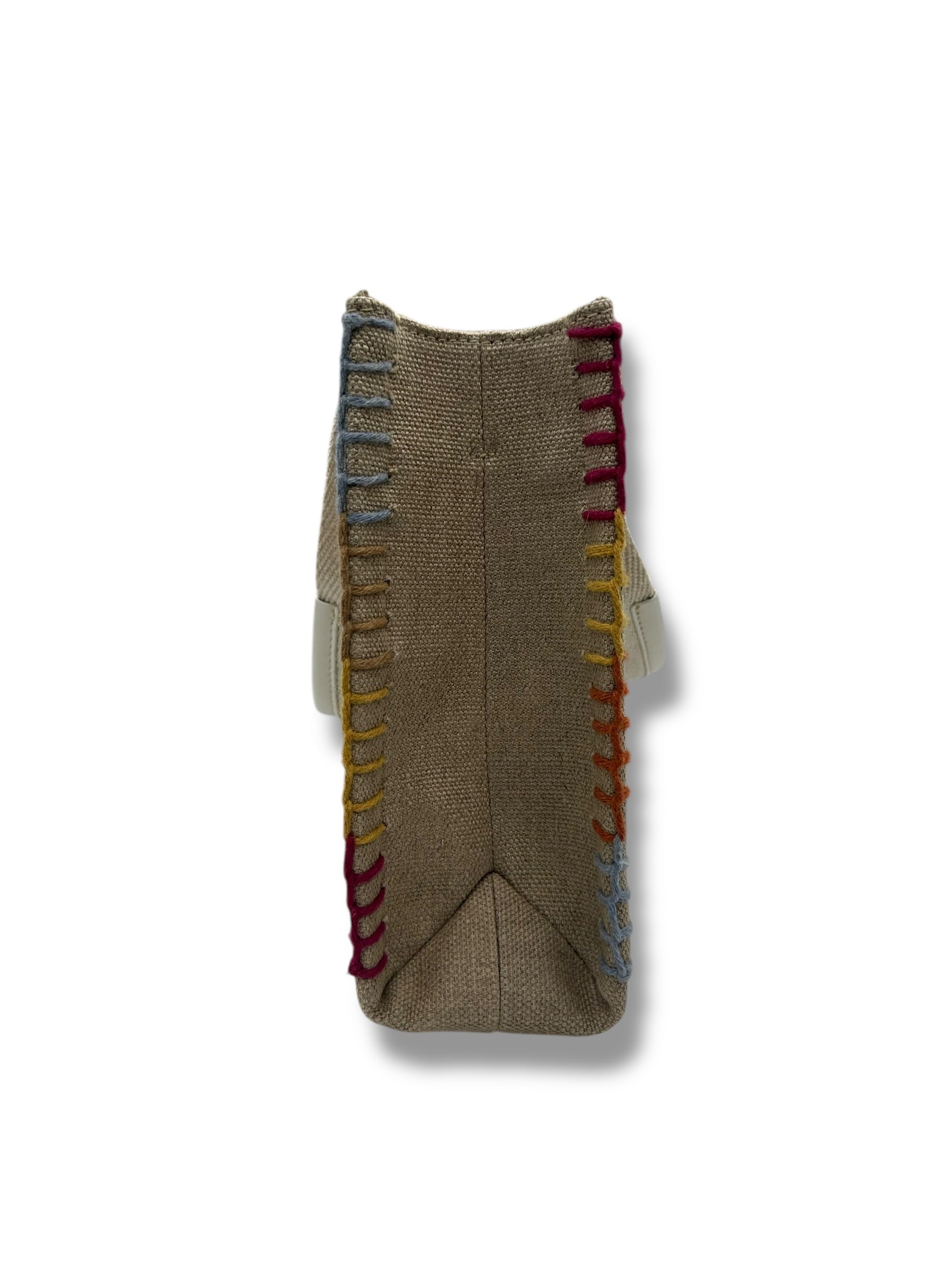 Chloé - Sac Woody en toile beige