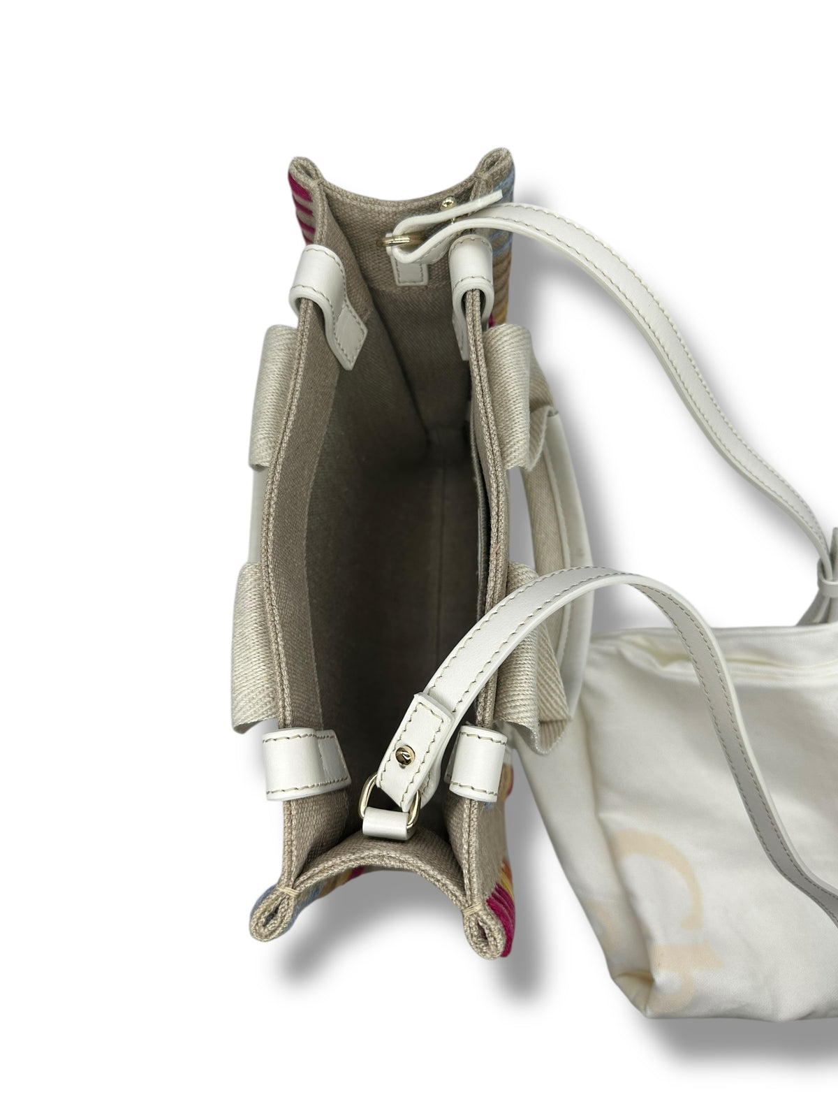 Chloé - Borsa Woody in tela beige