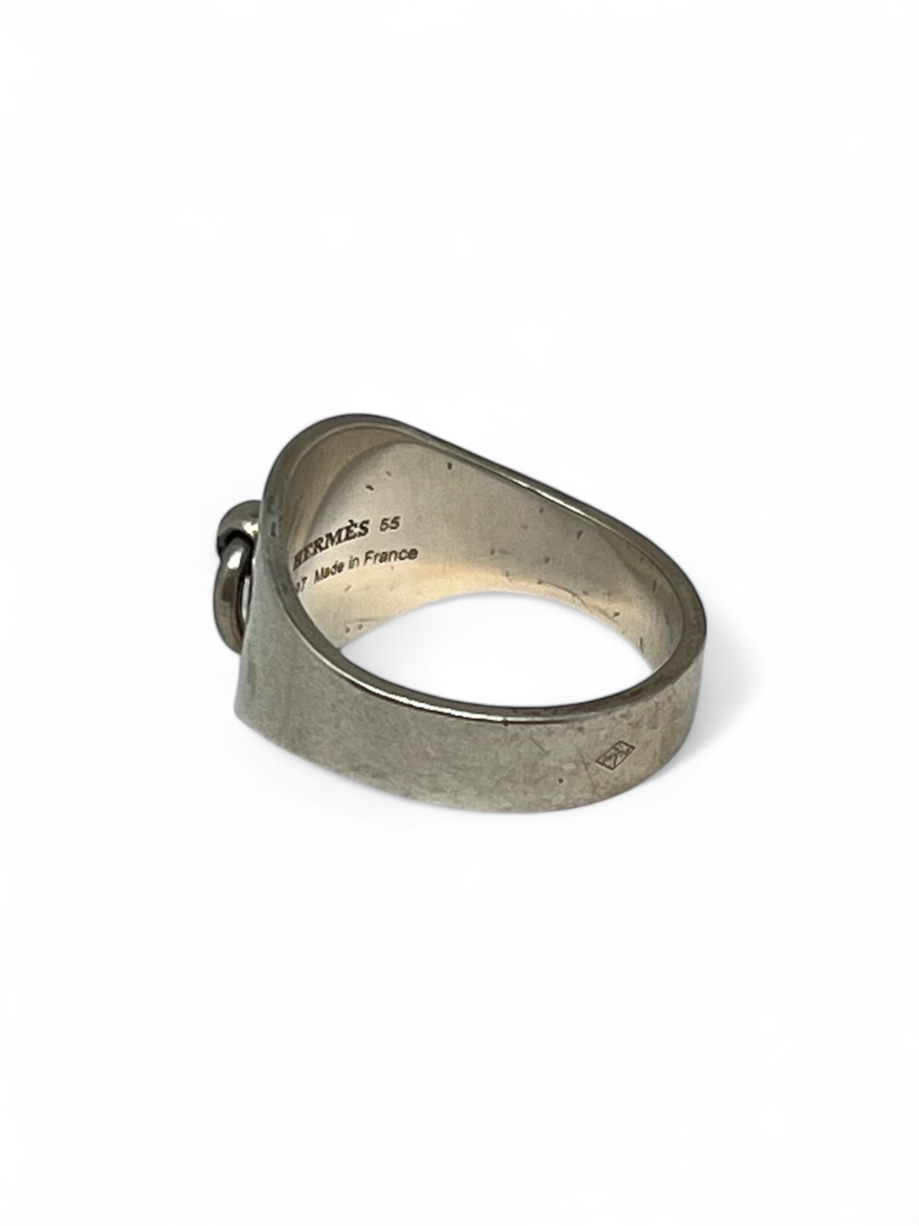 Hermès - Bague en argent vintage T55