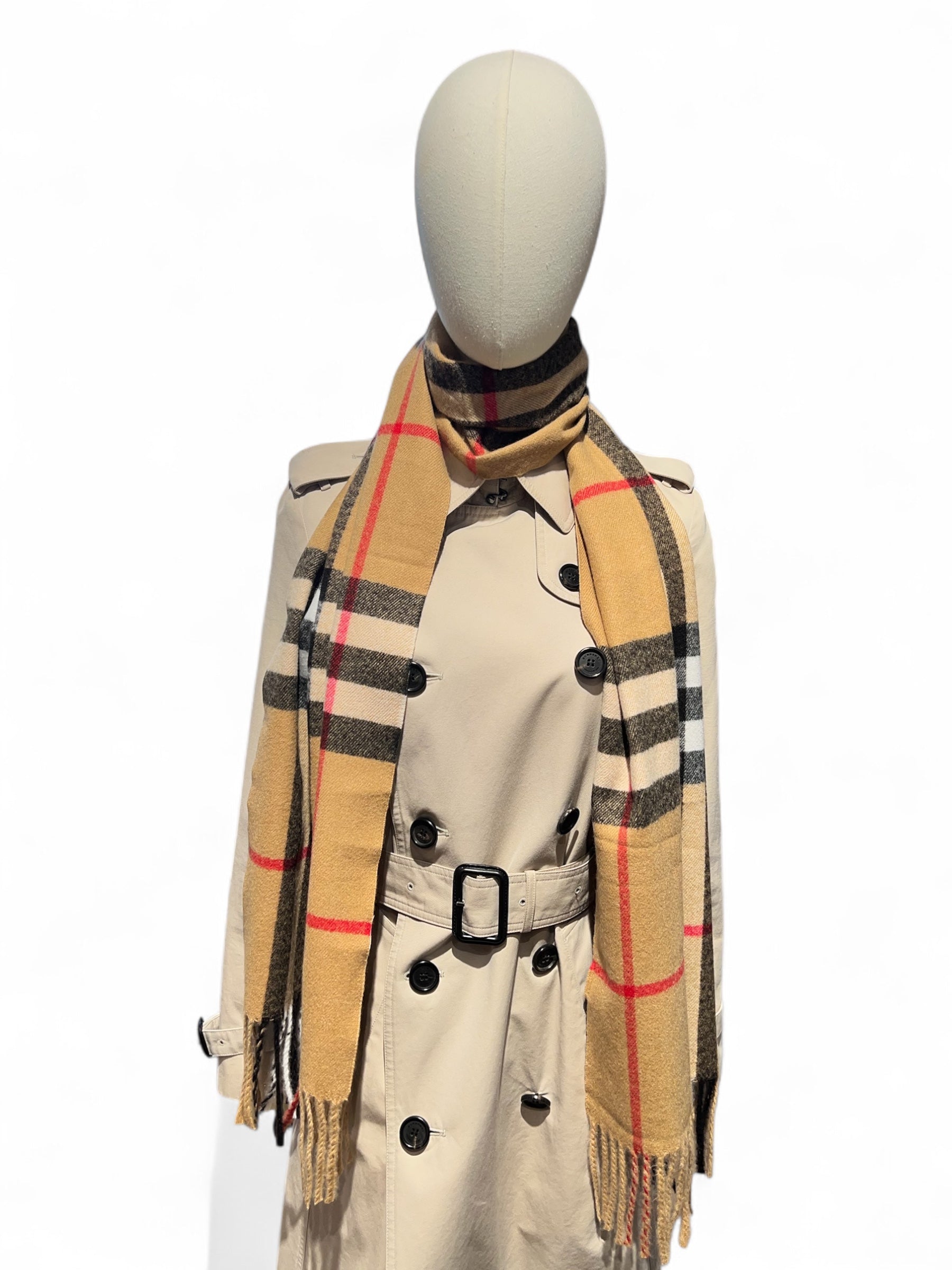 Burberry - Écharpe en cachemire tartan