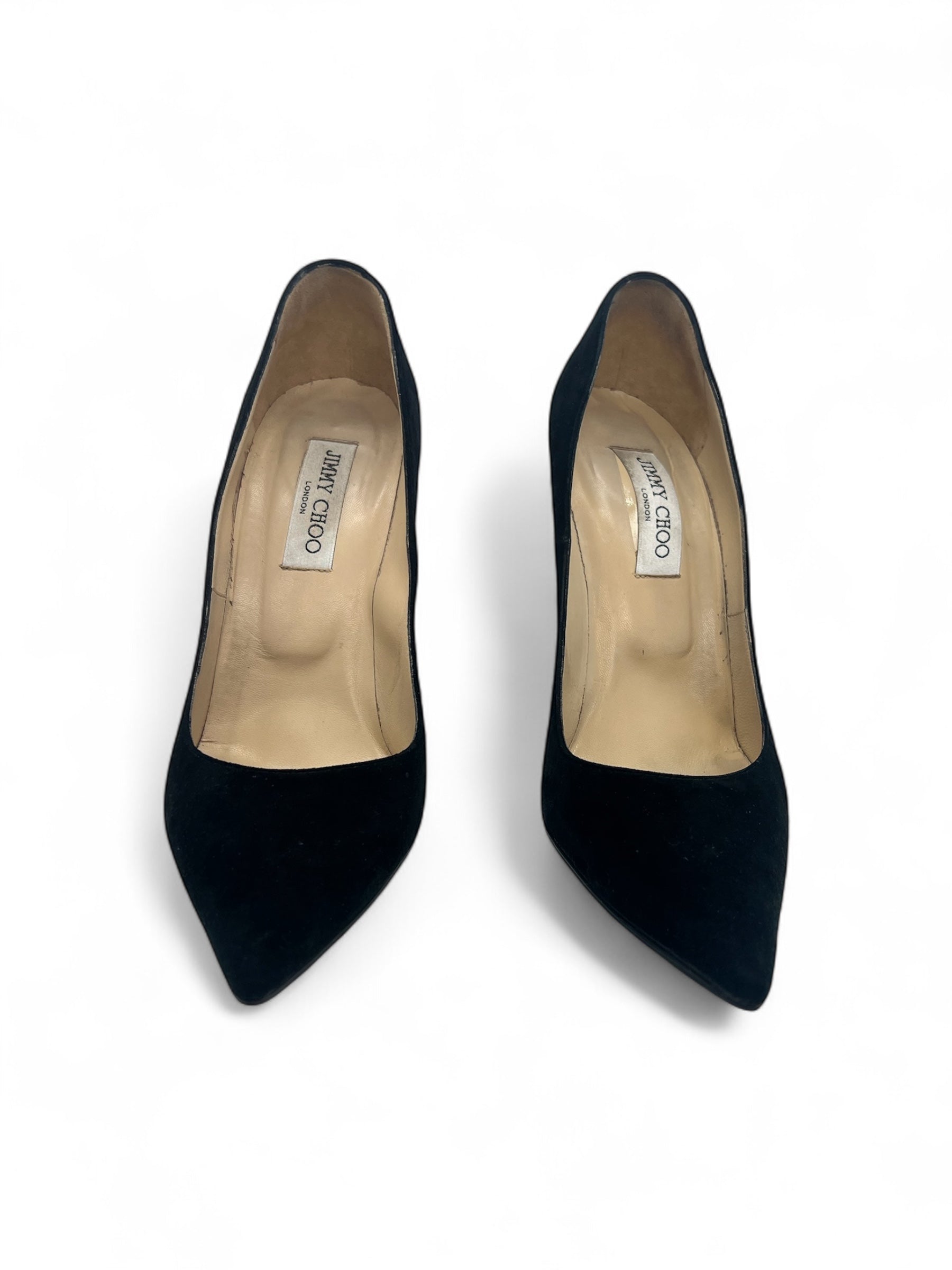 Jimmy Choo - Pumps aus schwarzem Wildleder Gr. 39,5