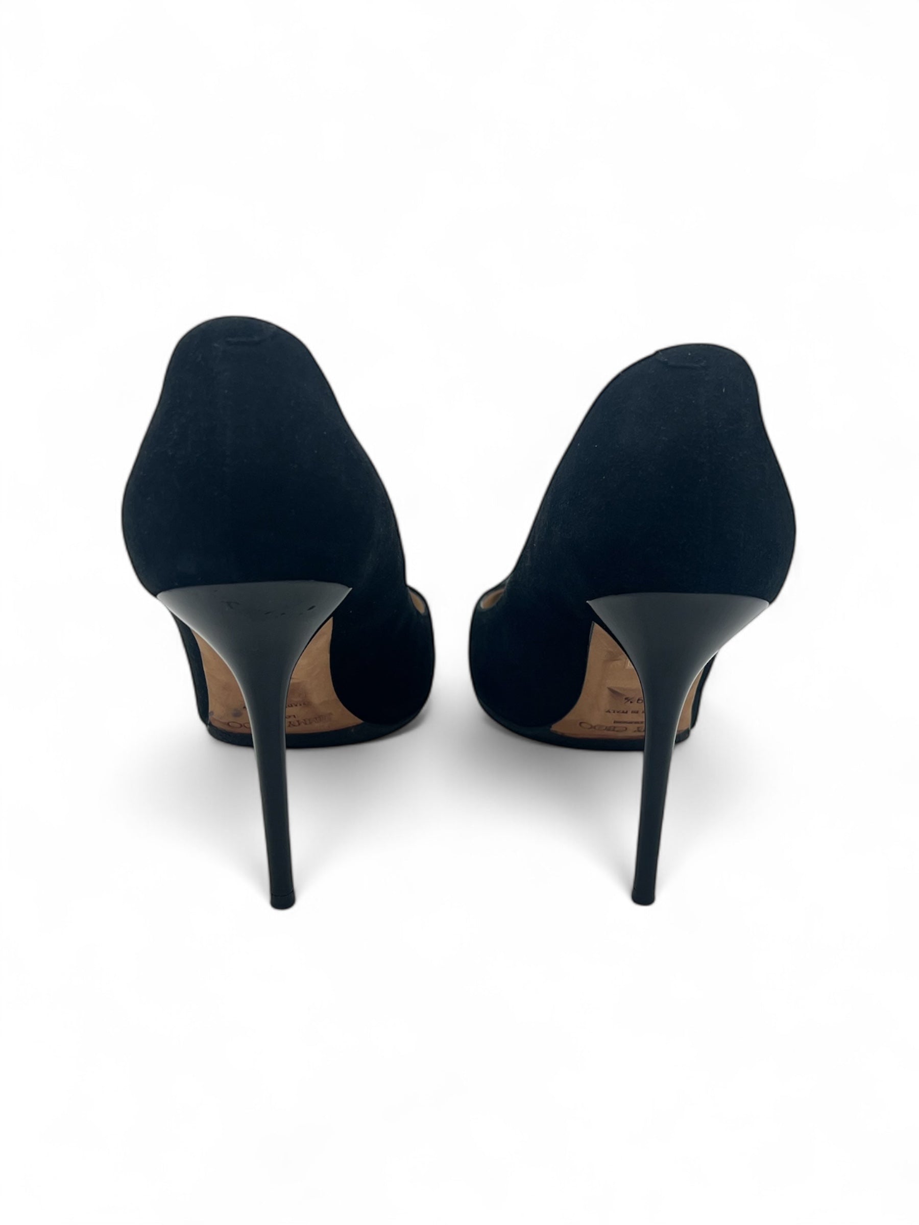 Jimmy Choo - Pumps aus schwarzem Wildleder Gr. 39,5