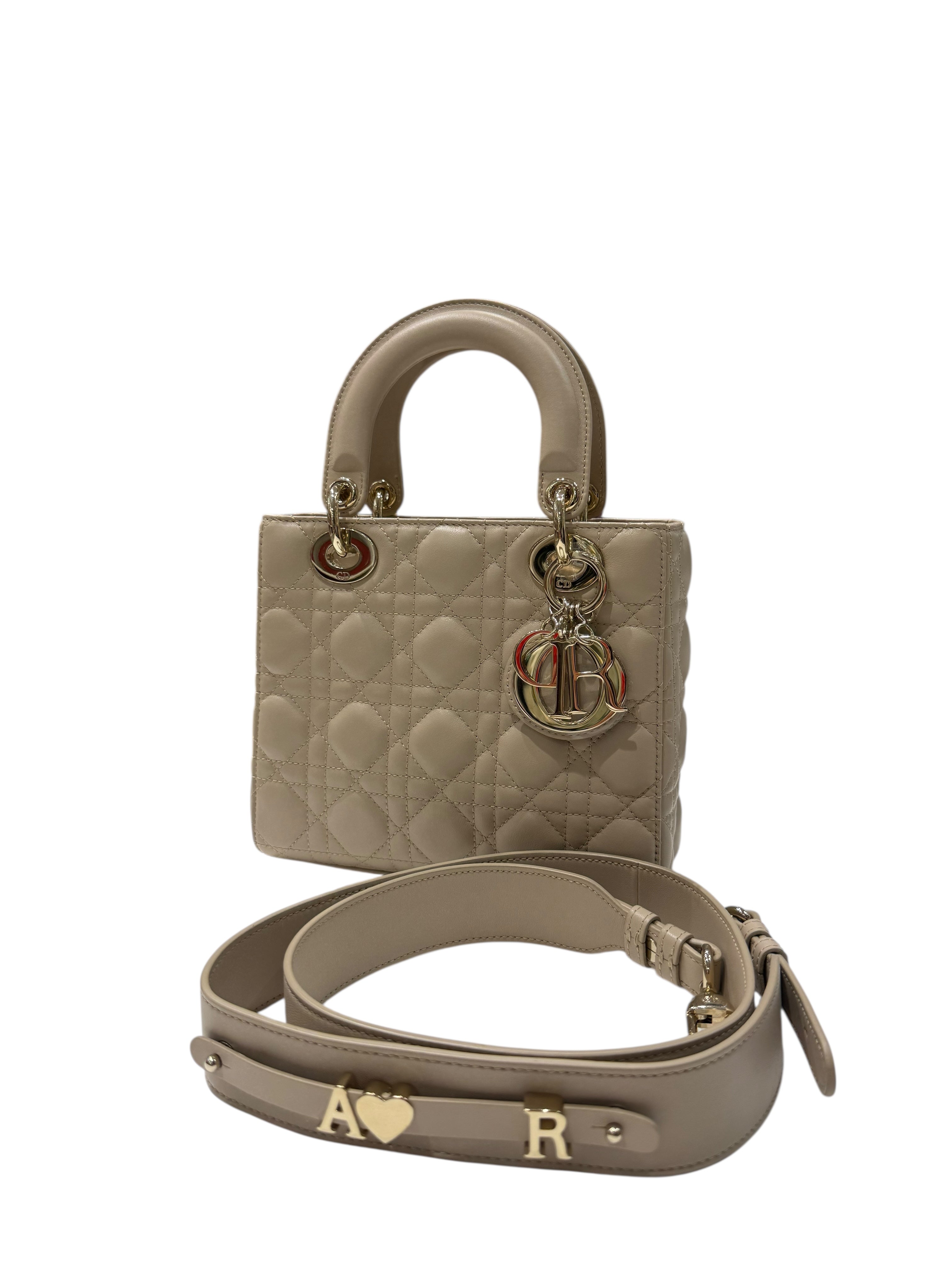 Christian Dior - Sac Lady Dior small ABC beige