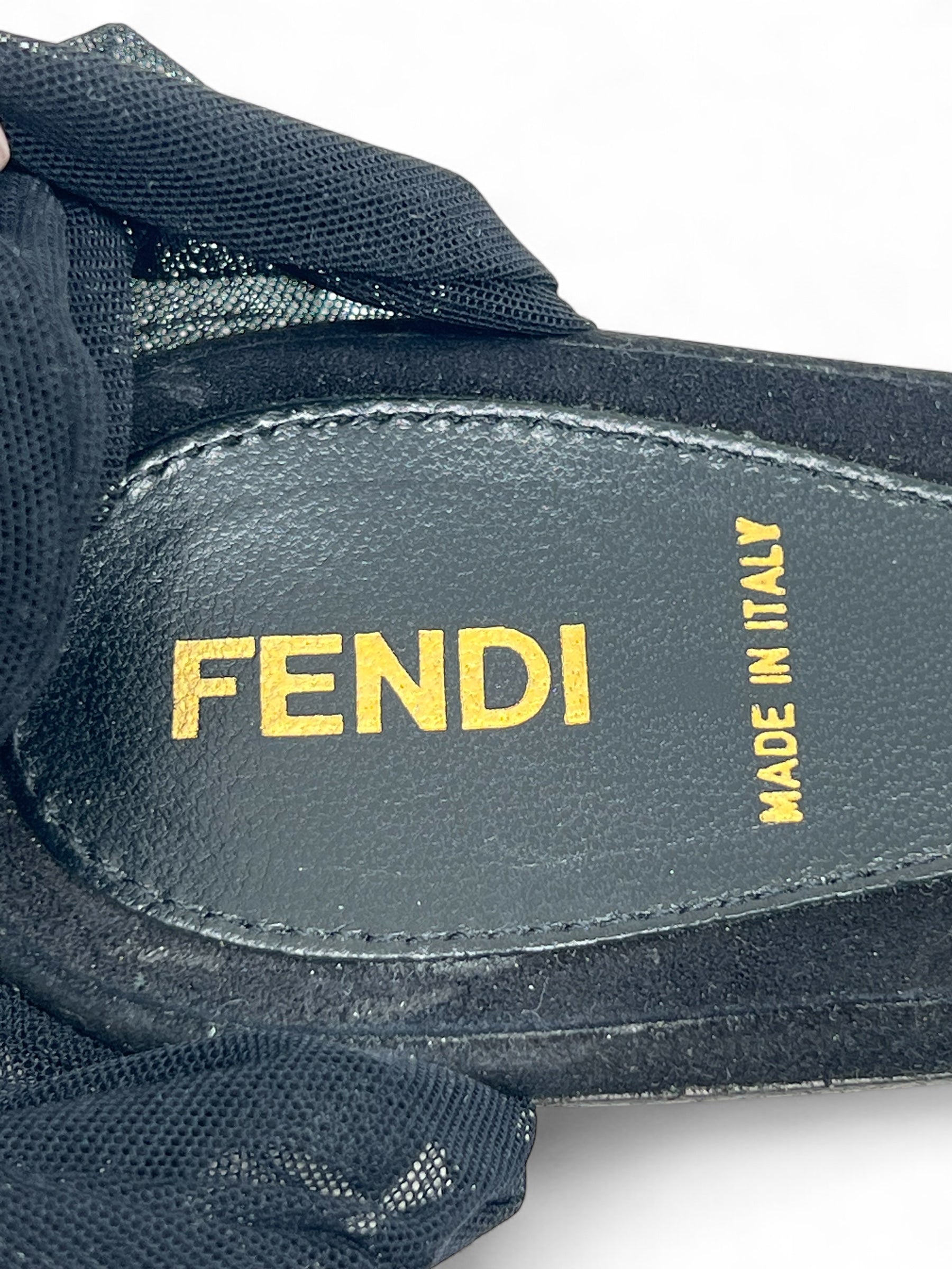 Fendi - Sandalen aus Tüll Gr. 38