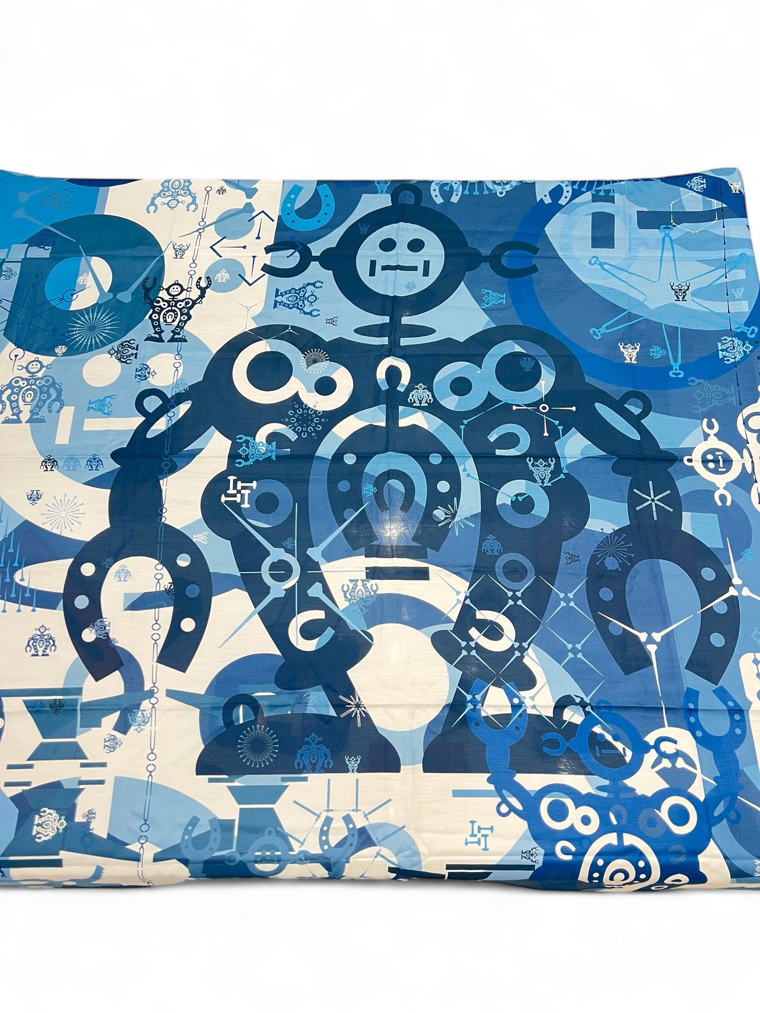 Hermès - Châle bleu