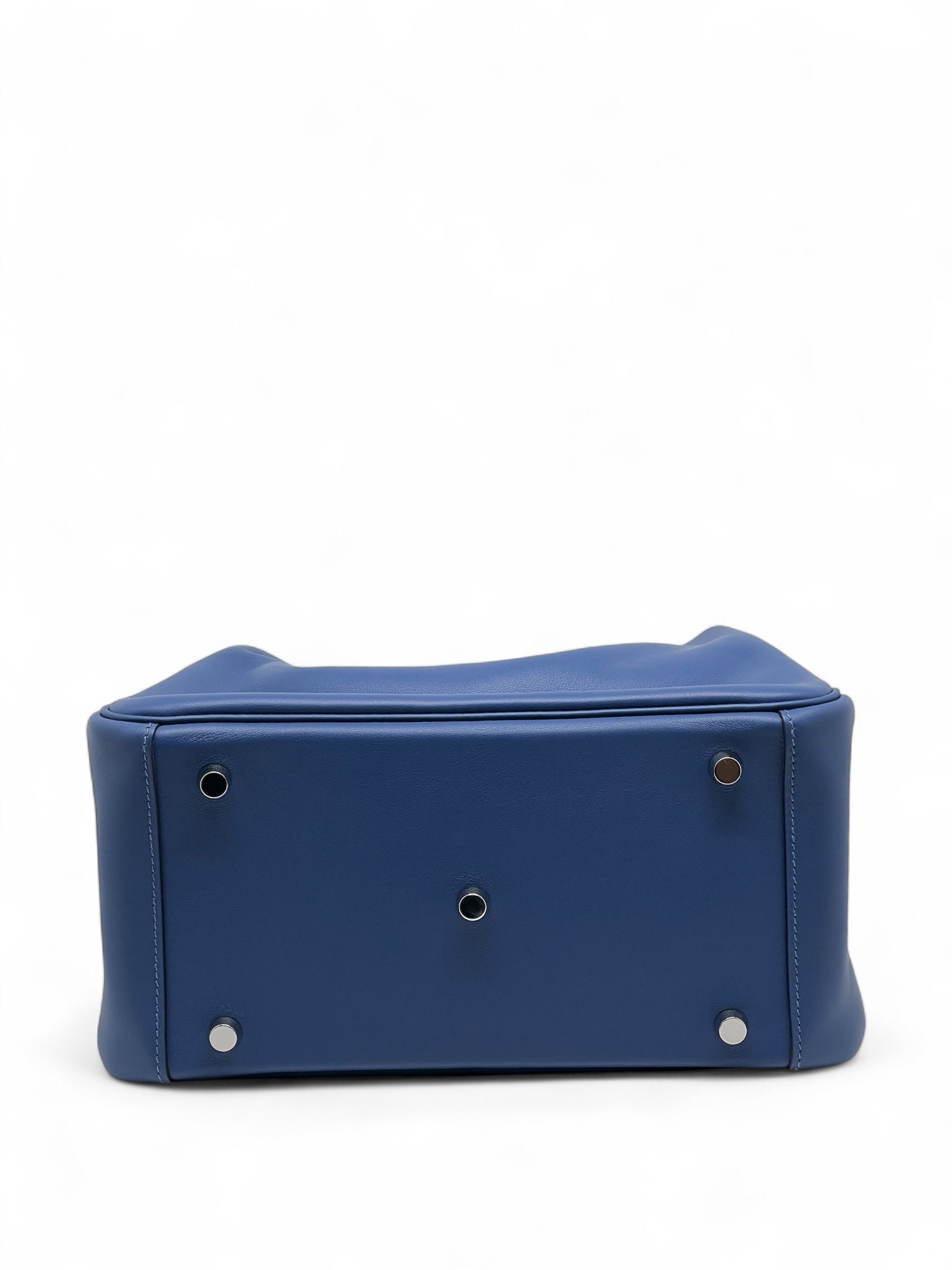 Hermès - Tasche Lindy 26 Saphirblau