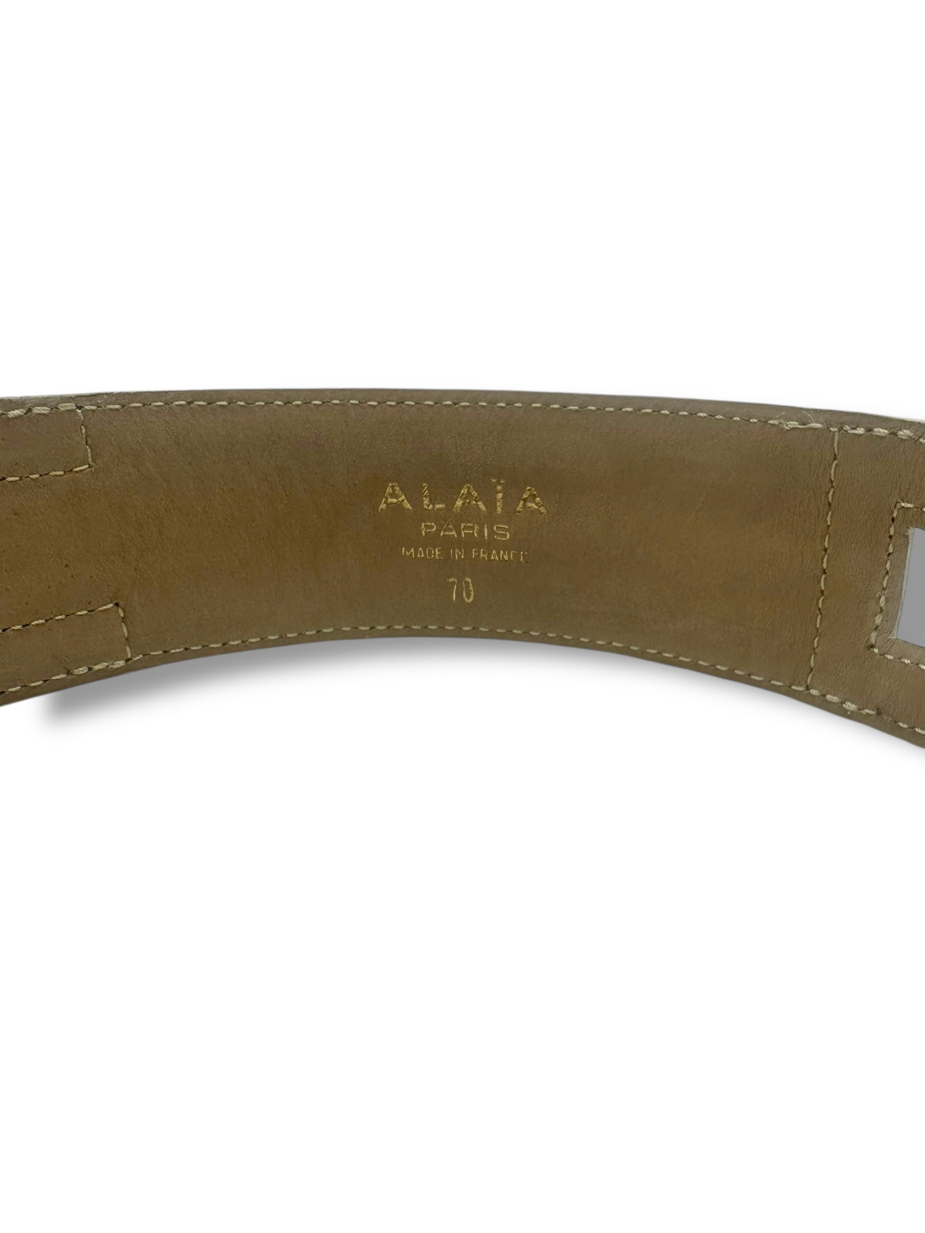 Alaïa - Ceinture beige