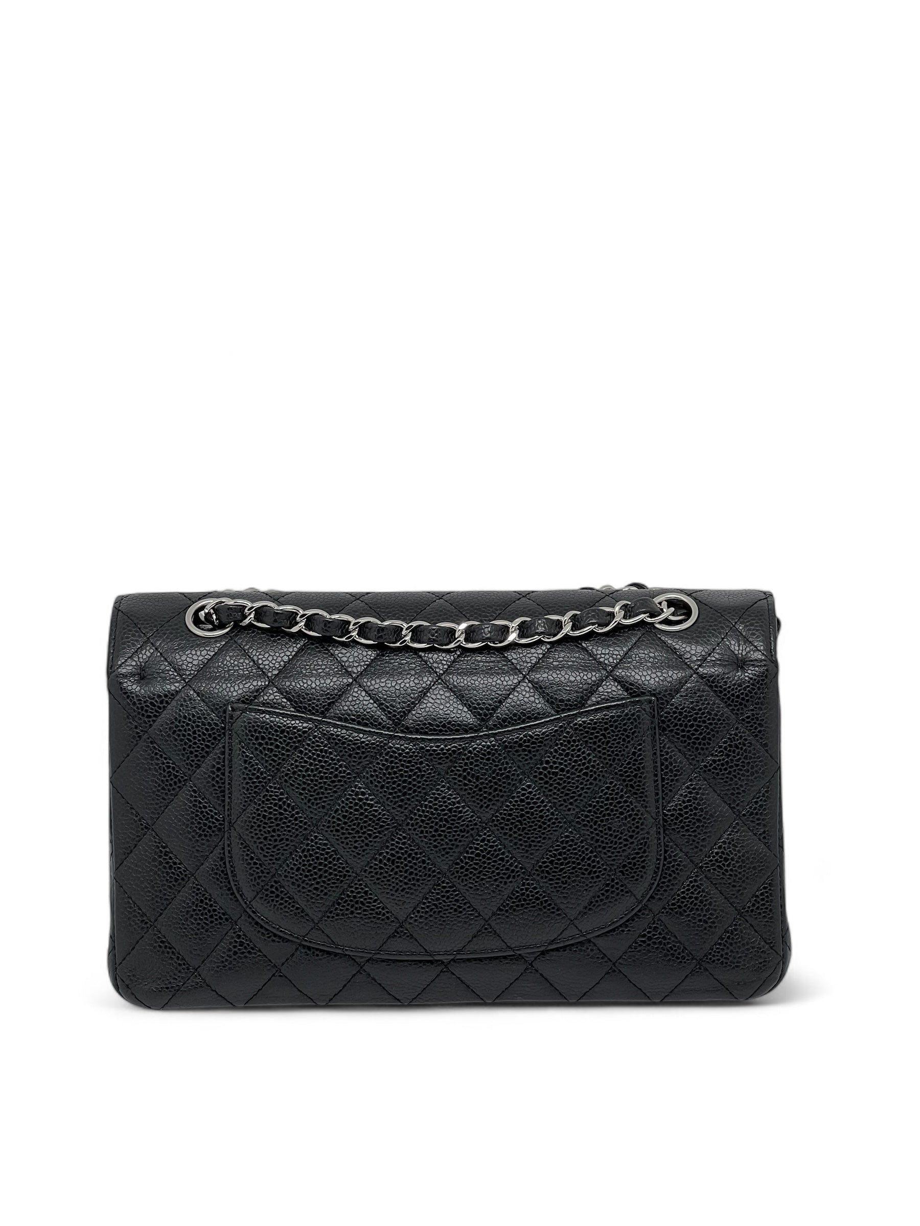 Tasche Timeless 25 Kaviarleder 11.12 doppelte Klappe