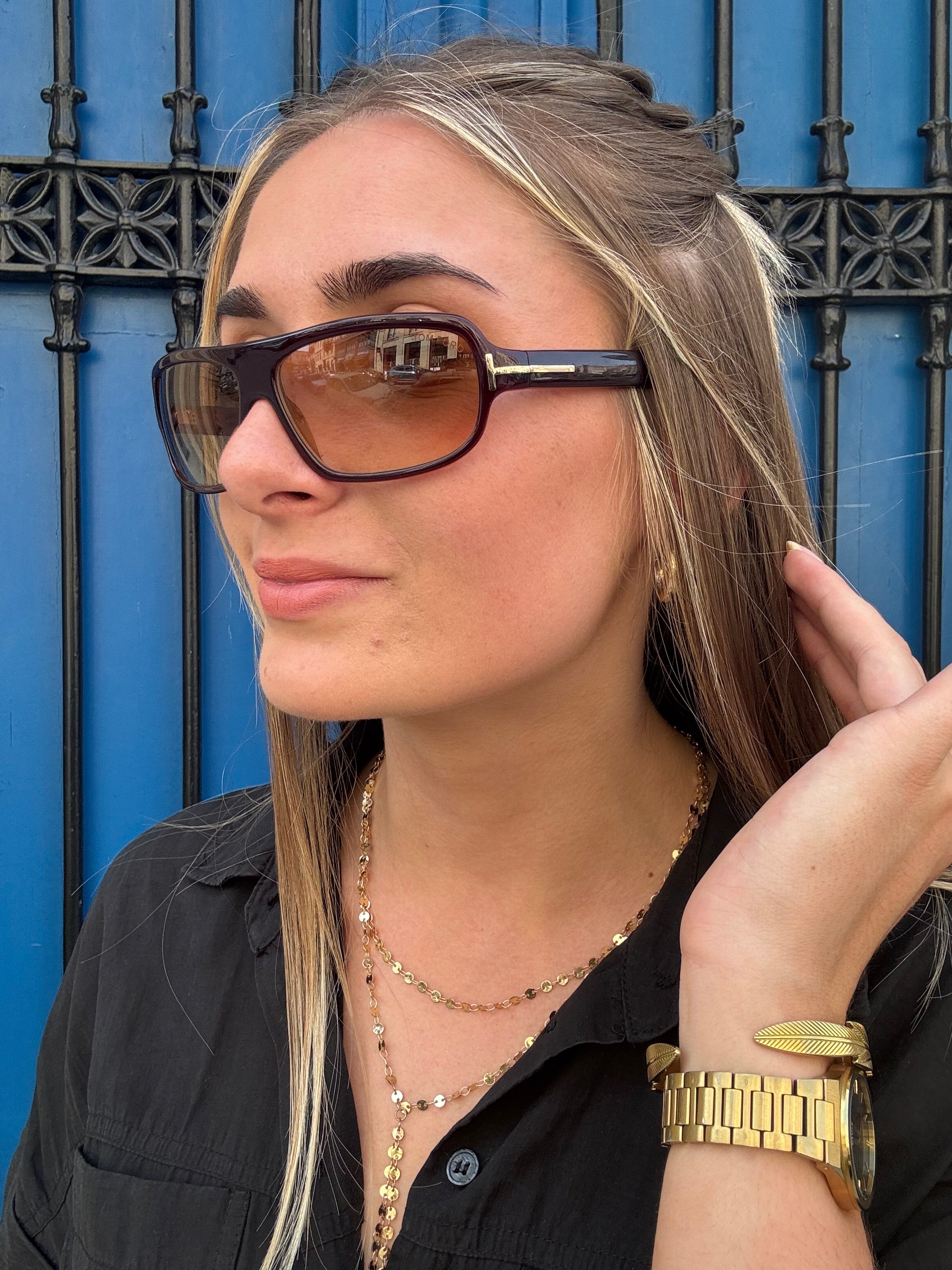 Tom Ford - Lunettes de soleil marron