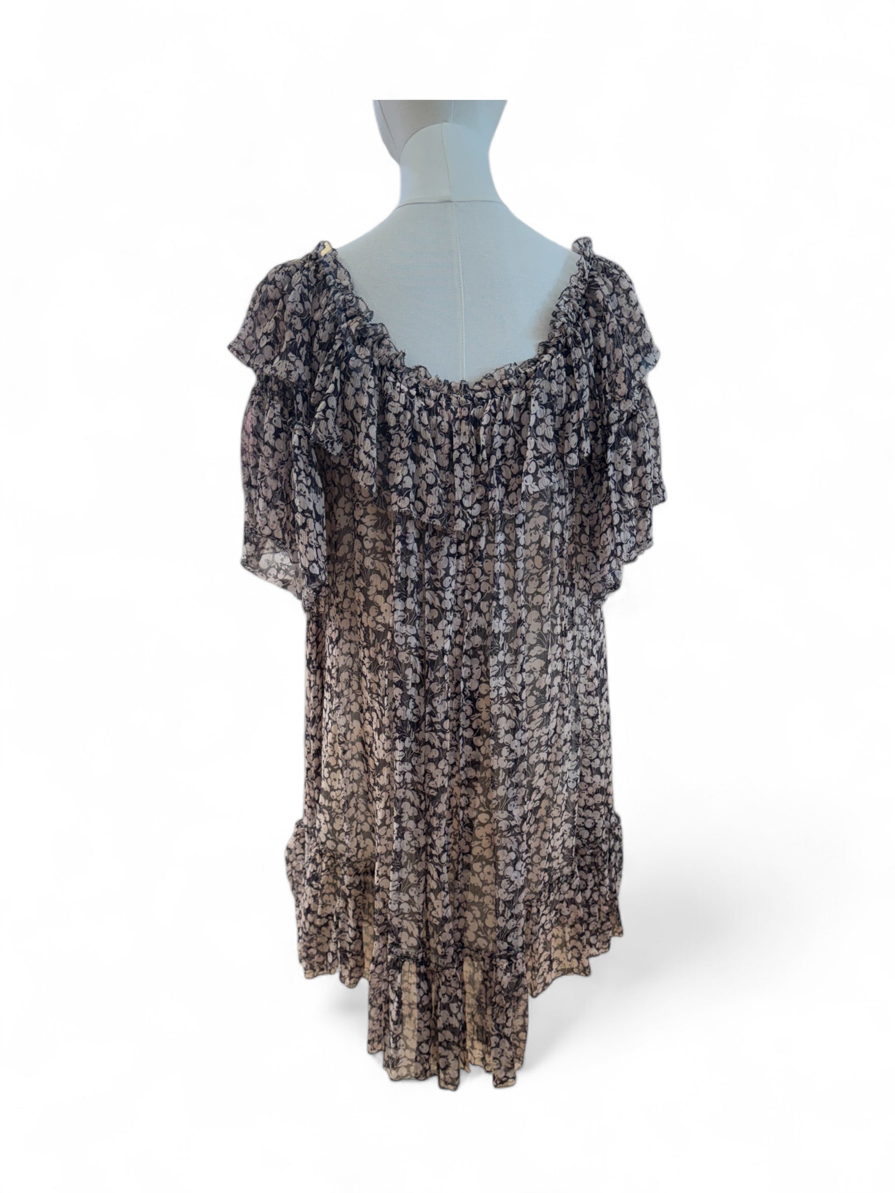 Zimmermann -Robe beige et marine T36