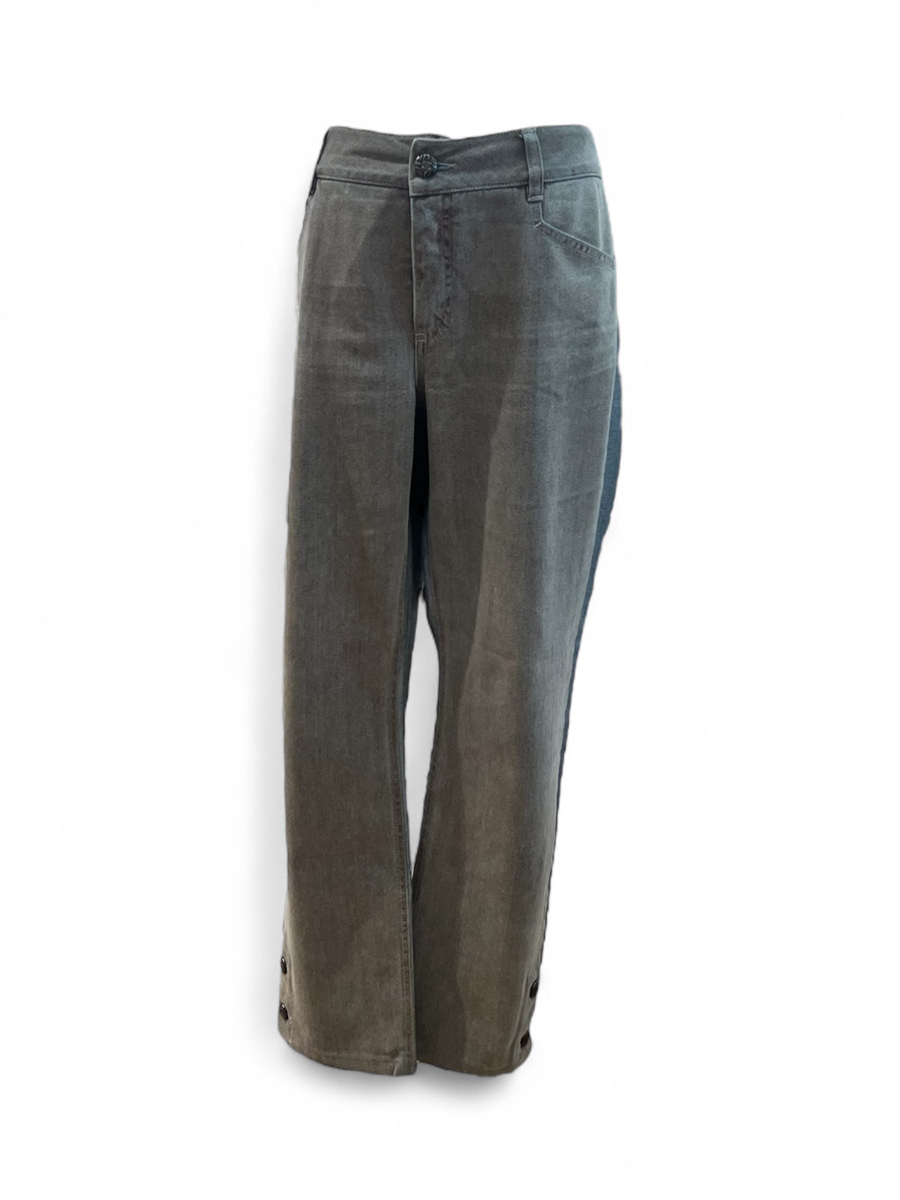 Chanel -Jean bicolore gris T44