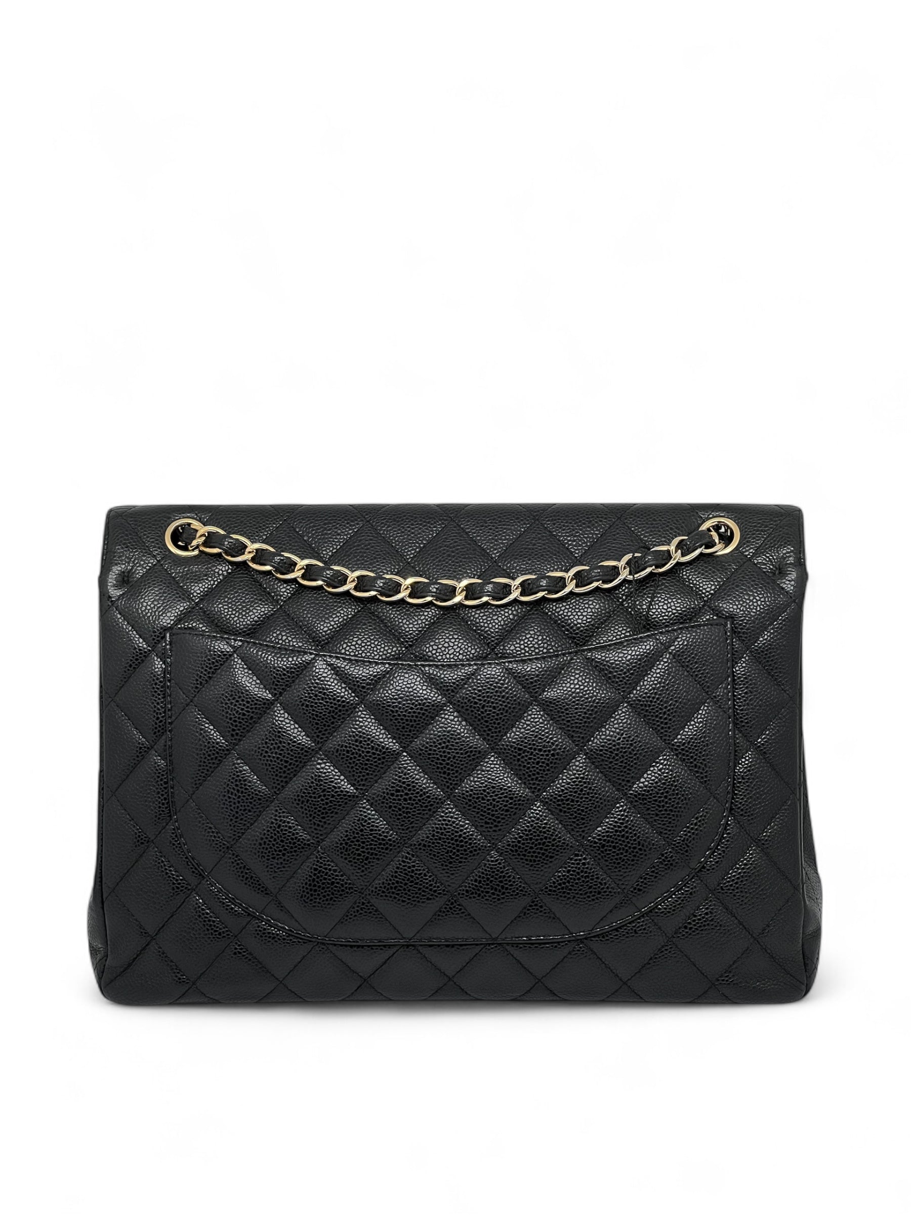 Chanel - Maxi Jumbo Tasche aus Kaviarleder