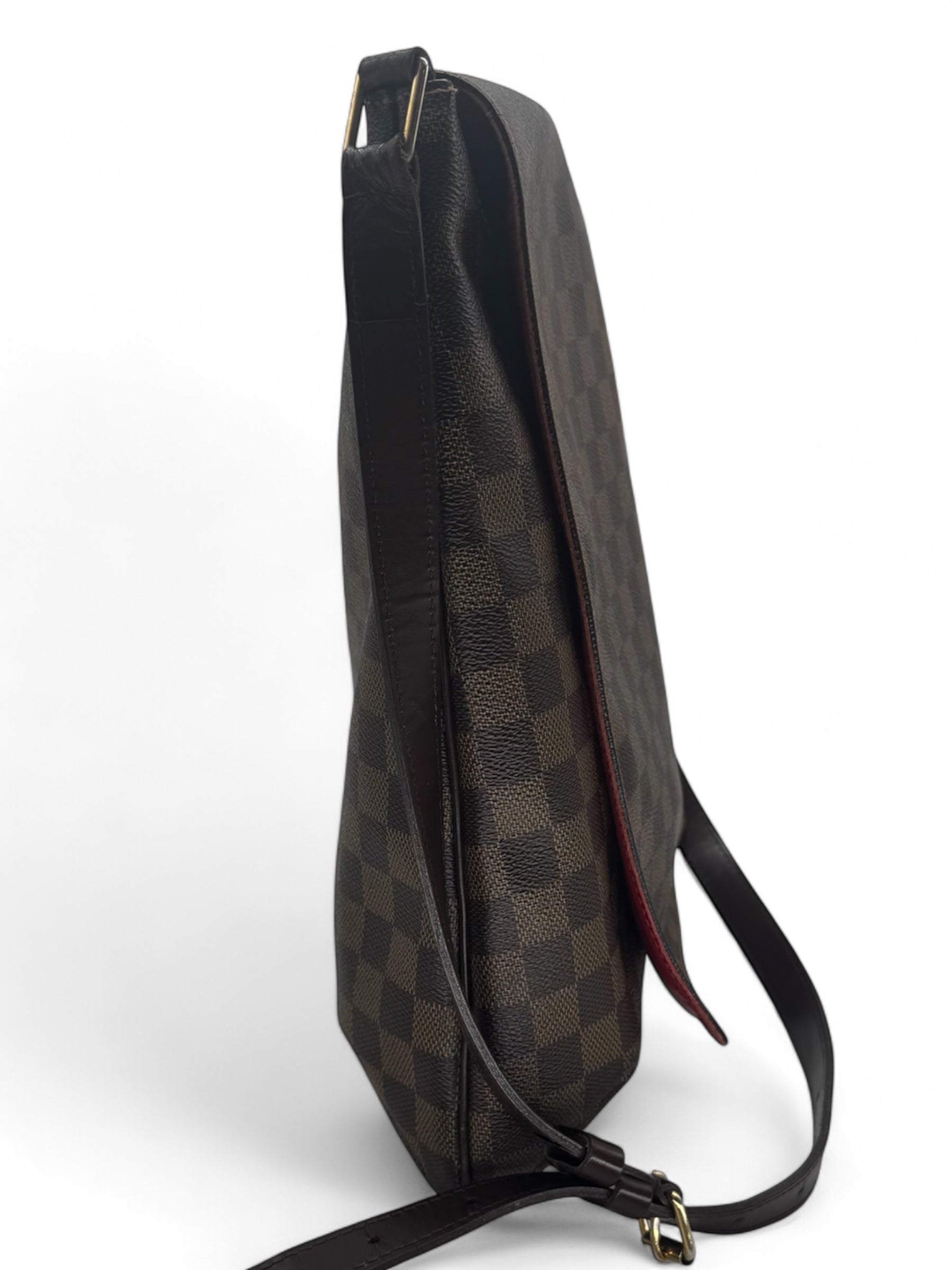 Louis Vuitton - Musette-Tasche aus Damier-Ebène-Leinwand