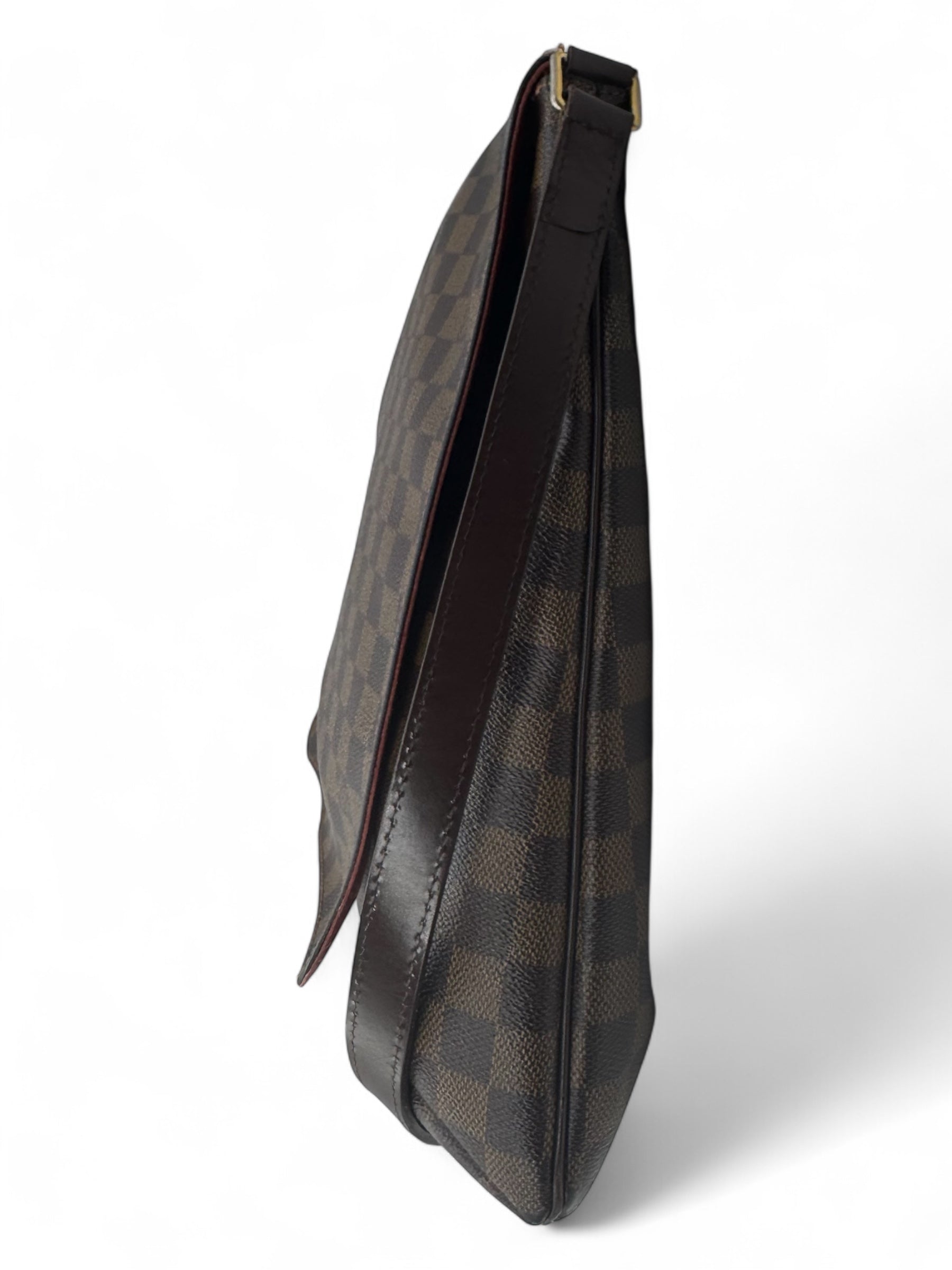 Louis Vuitton - Musette-Tasche aus Damier-Ebène-Leinwand