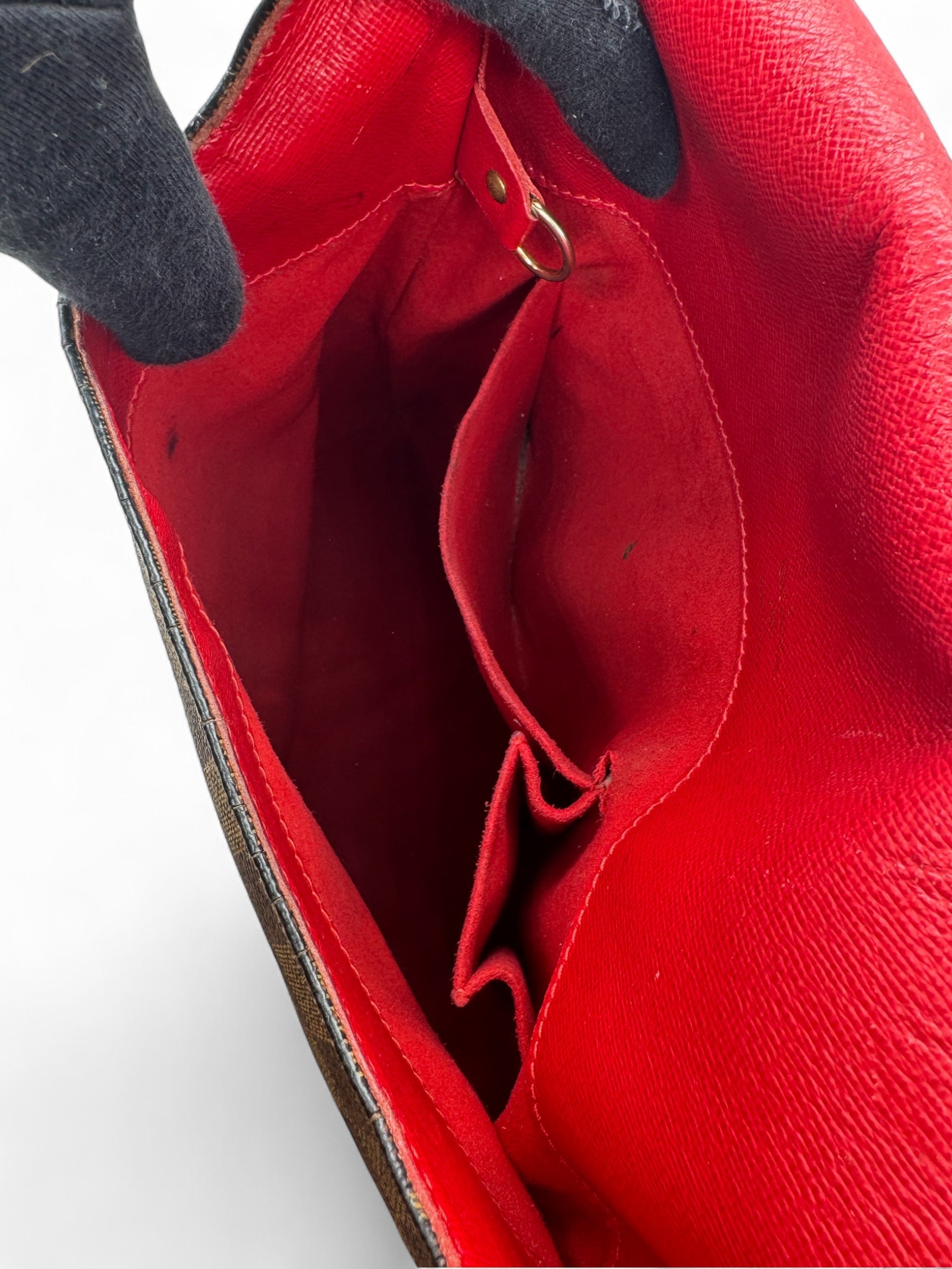 Louis Vuitton - Sac Musette Toile Damier Ebène