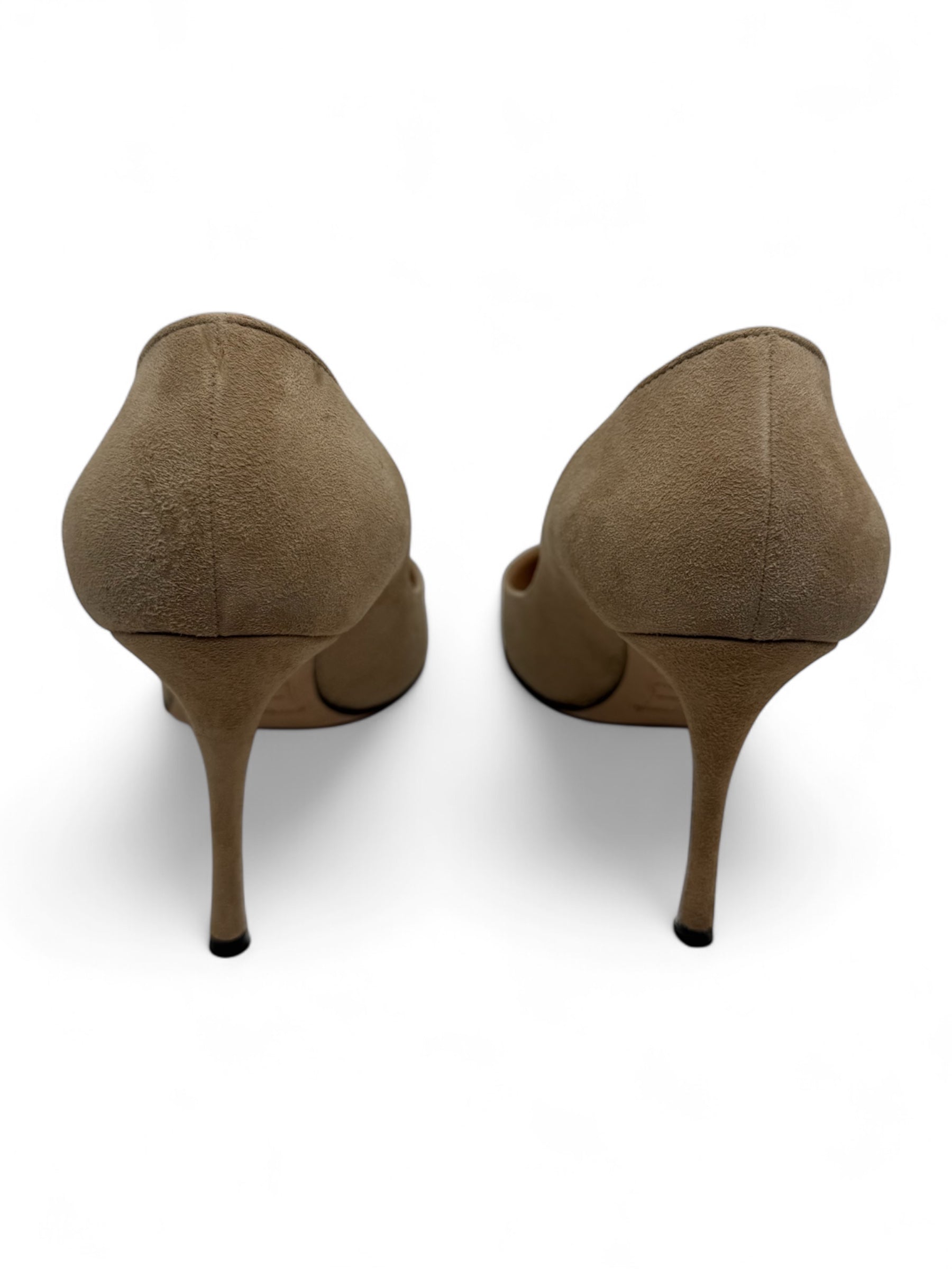 Sergio Rossi - Décolleté beige in camoscio T36