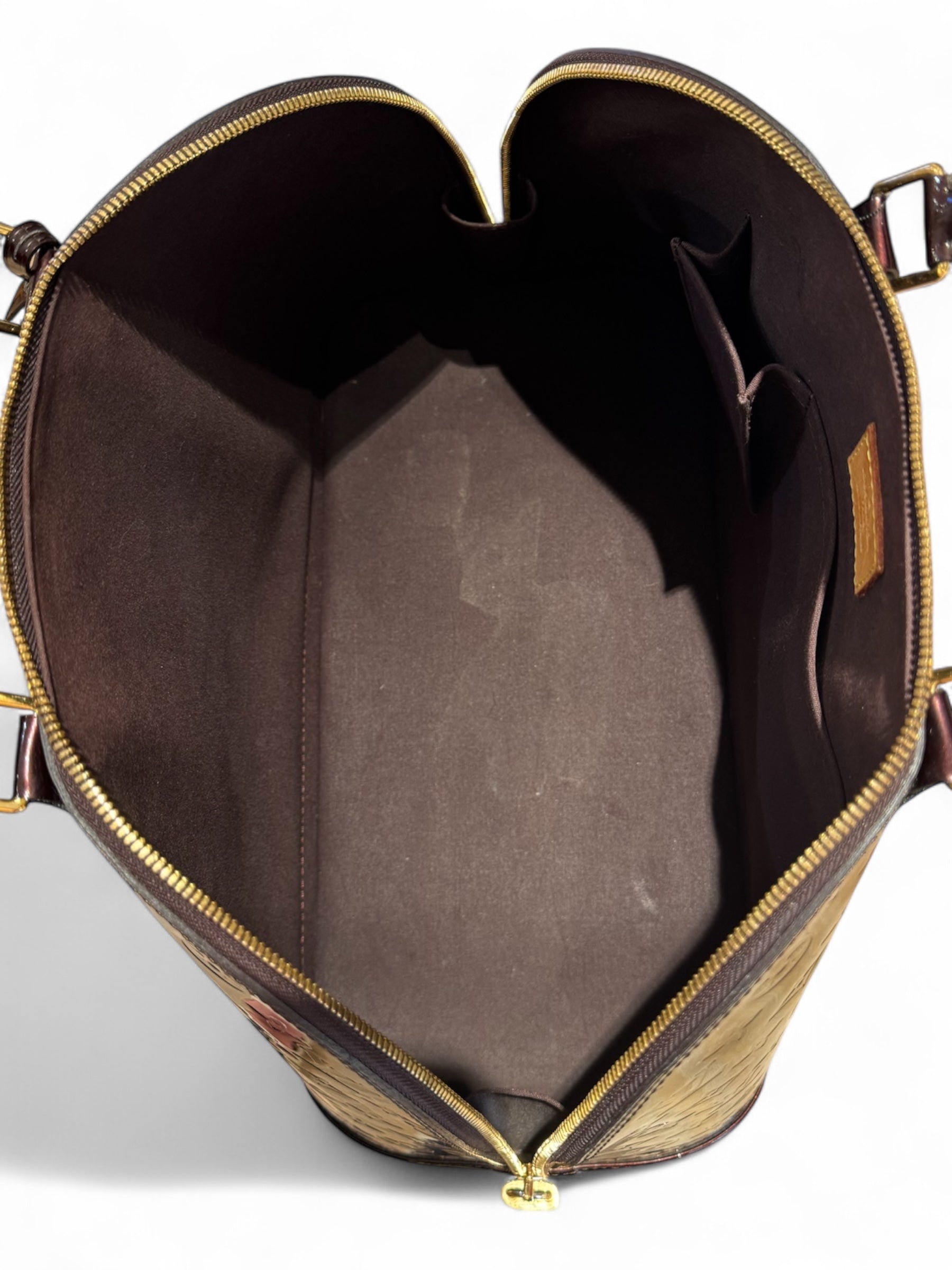 Louis Vuitton - Tasche Alma So Aubergine GM